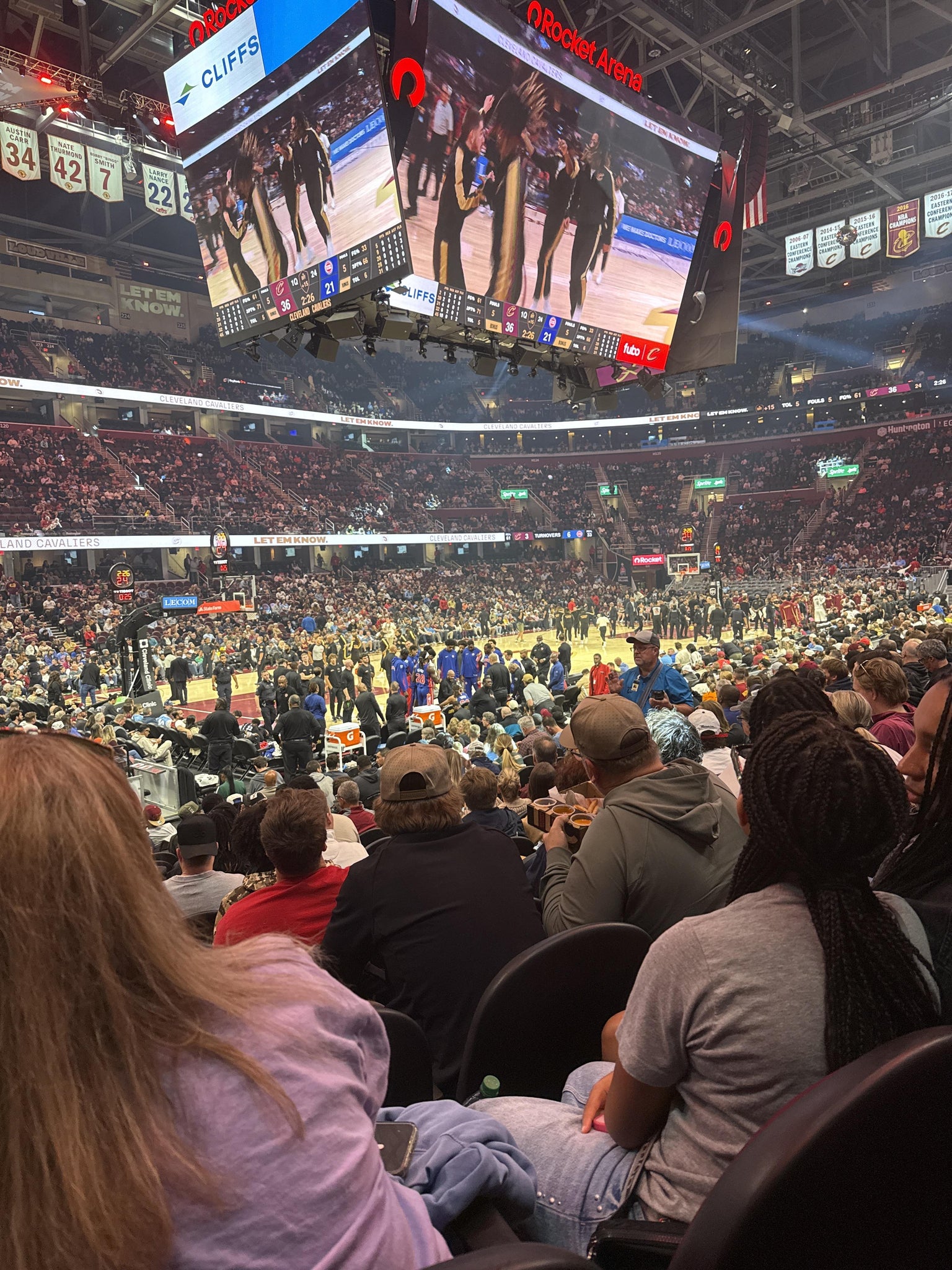 Real Fan View taken from Section 110 at Rocket Arena by Dawon O