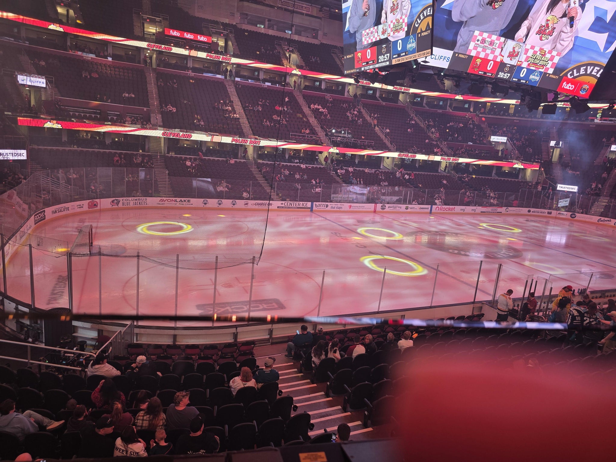 Real Fan View taken from Section 110 at Rocket Arena by Tom D