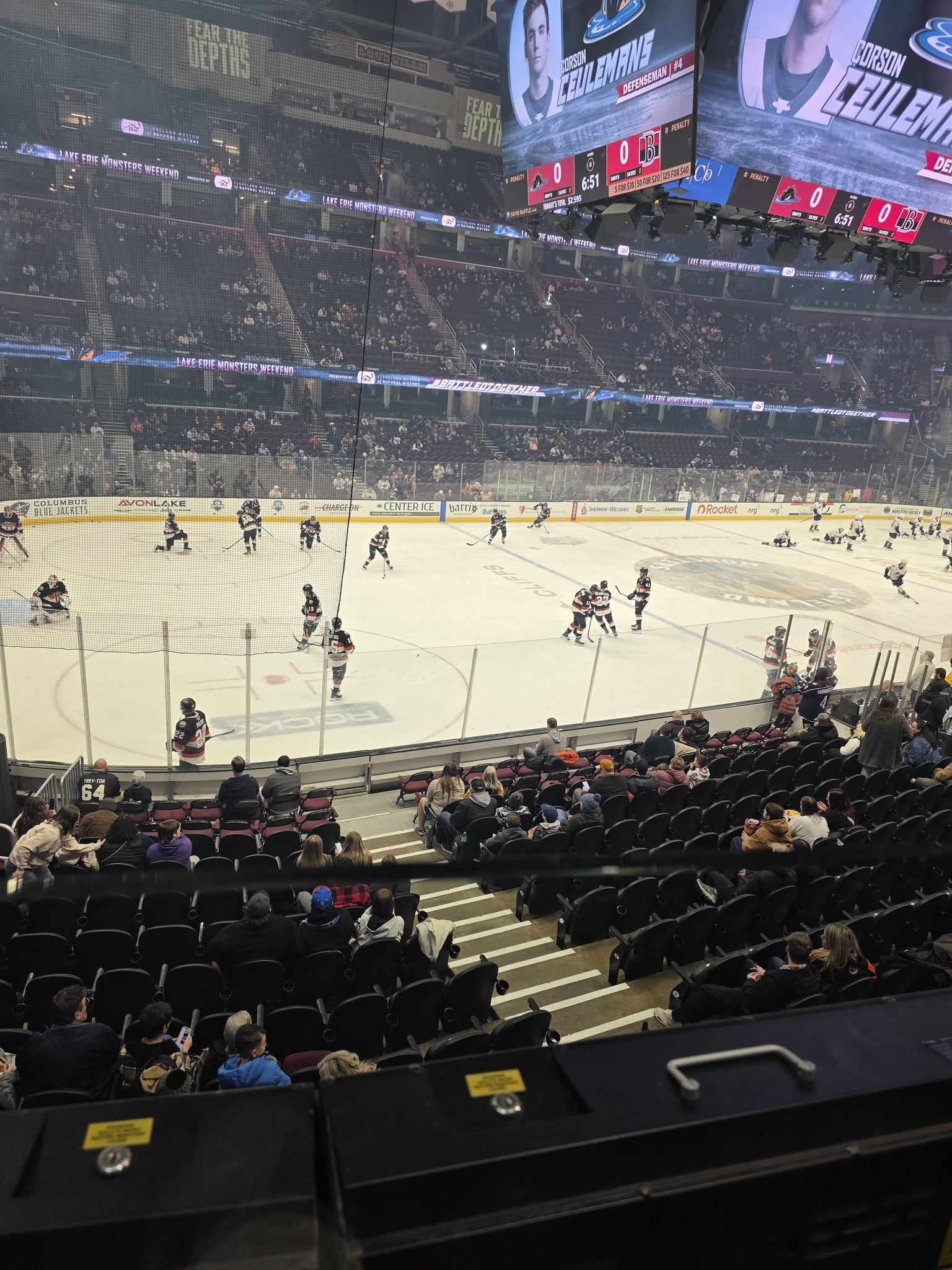 Real Fan View taken from Section 110 at Rocket Arena by Tom D
