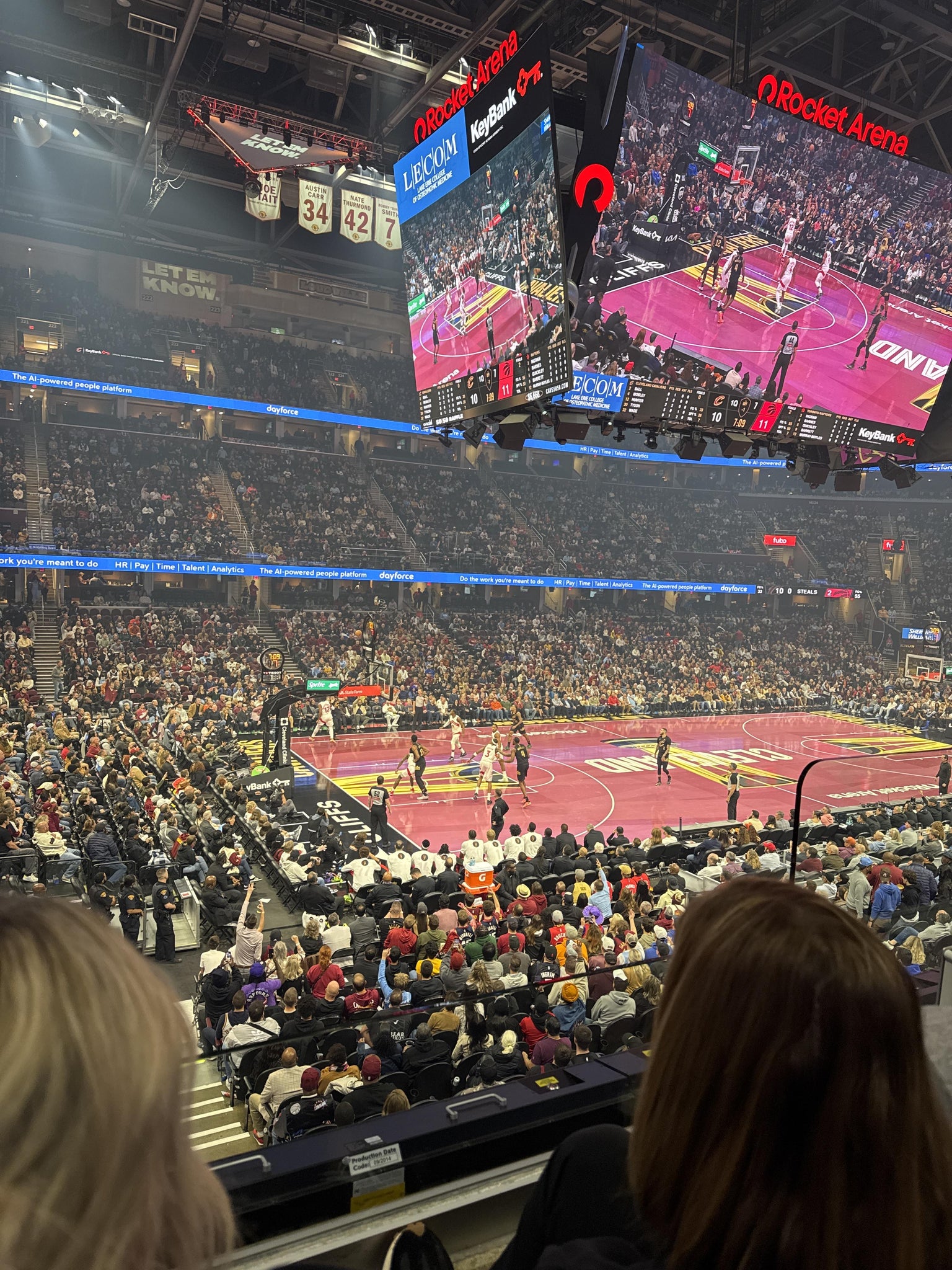 Real Fan View taken from Section 110 at Rocket Arena by Gabrielle O