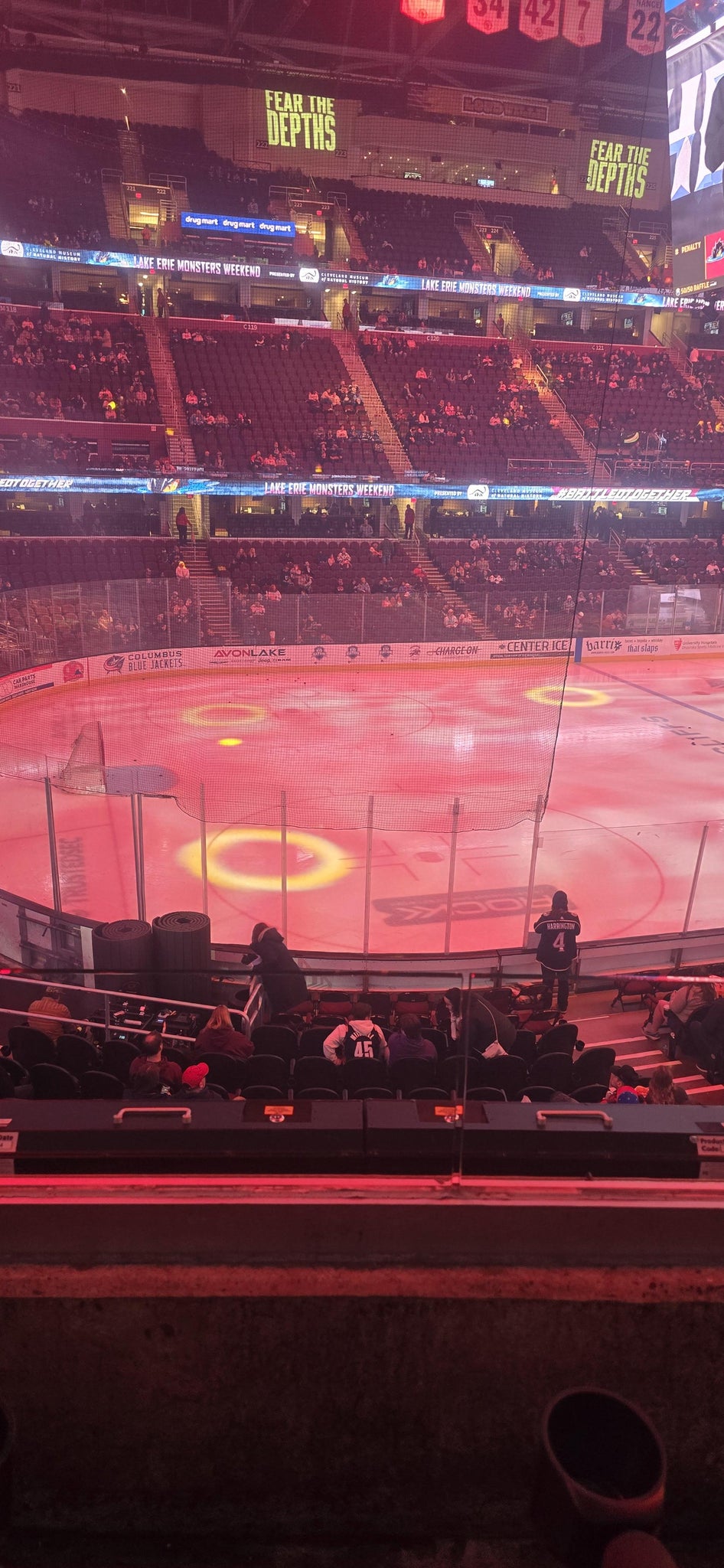 Real Fan View taken from Section 110 at Rocket Arena by Joseph L