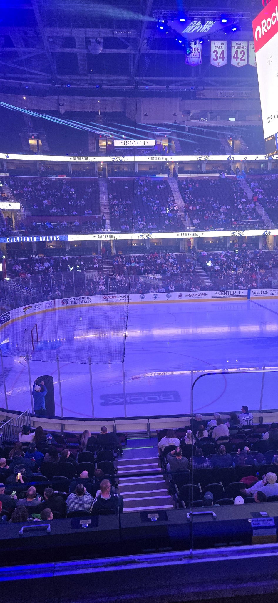 Real Fan View taken from Section 110 at Rocket Arena by Joseph L