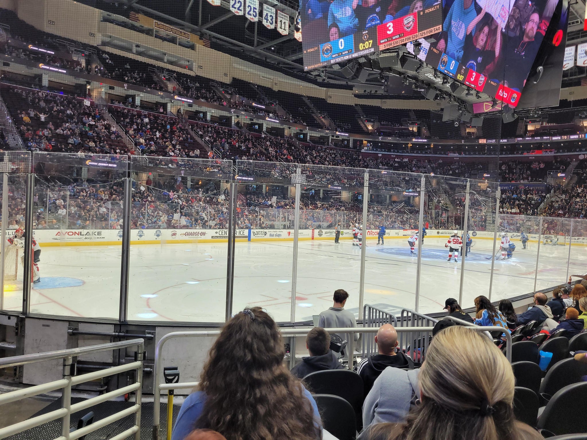 Real Fan View taken from Section 110 at Rocket Arena by Anthony H