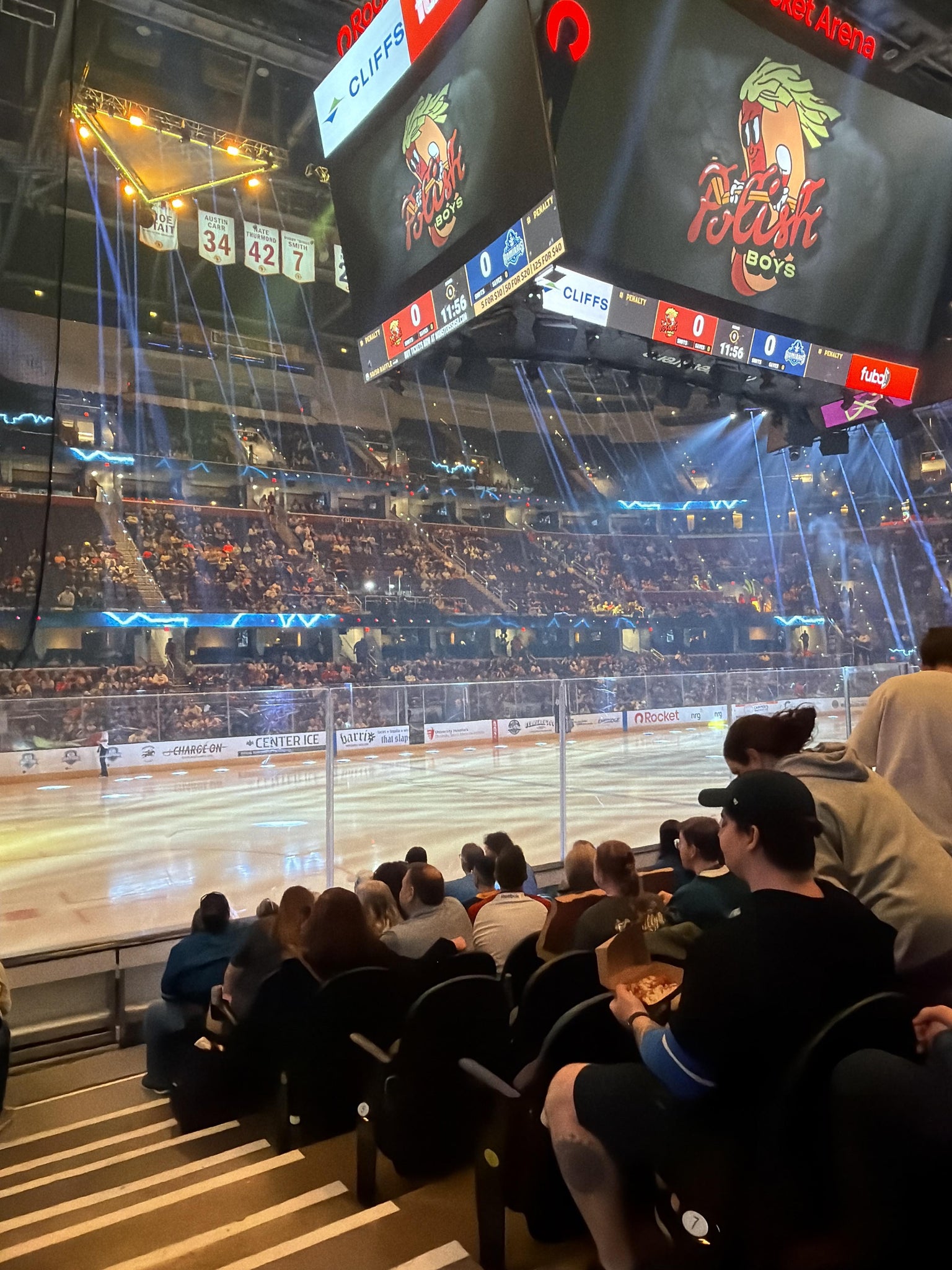 Real Fan View taken from Section 110 at Rocket Arena by Chandler W