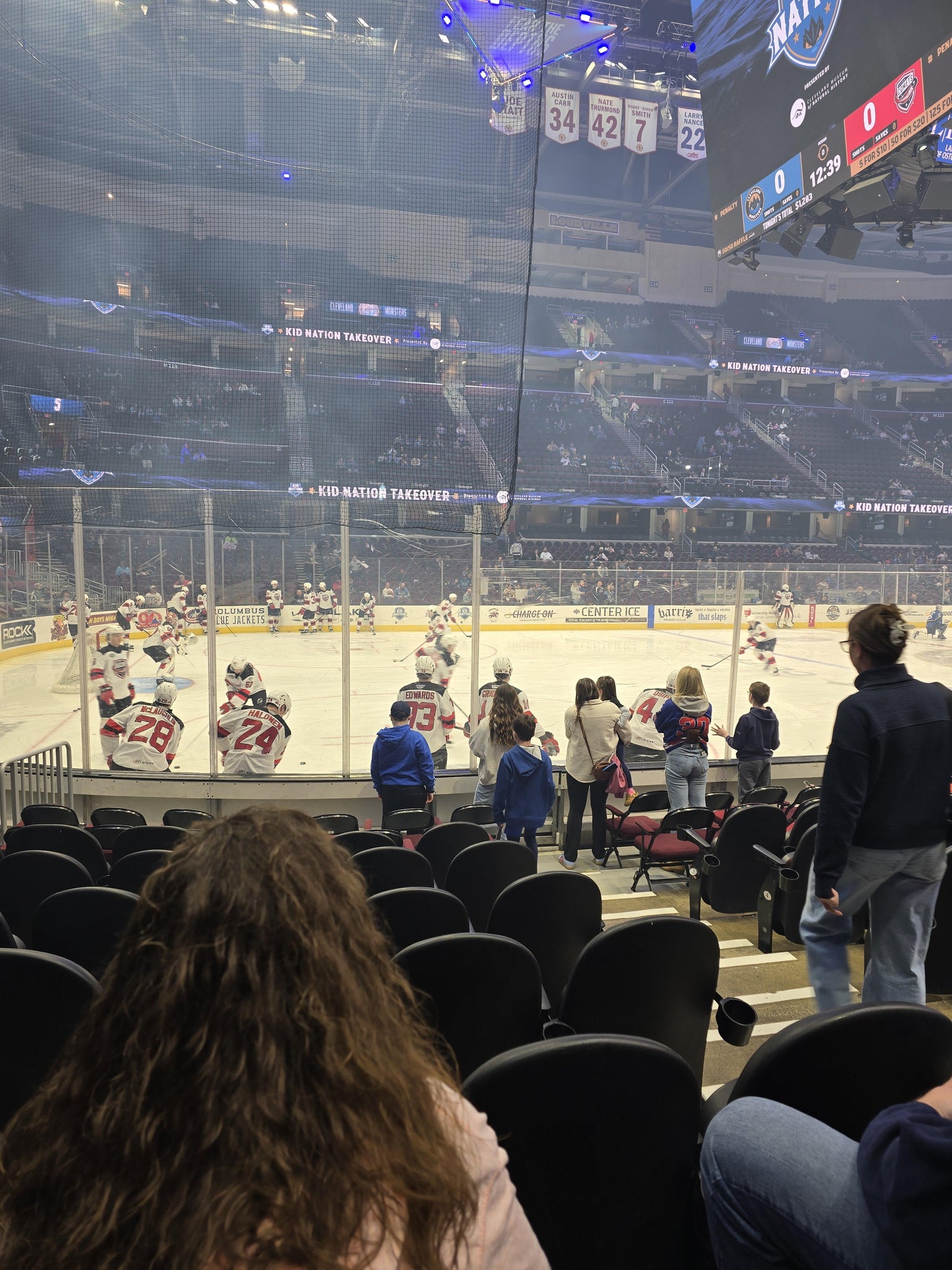 Real Fan View taken from Section 110 at Rocket Arena by Joseph M