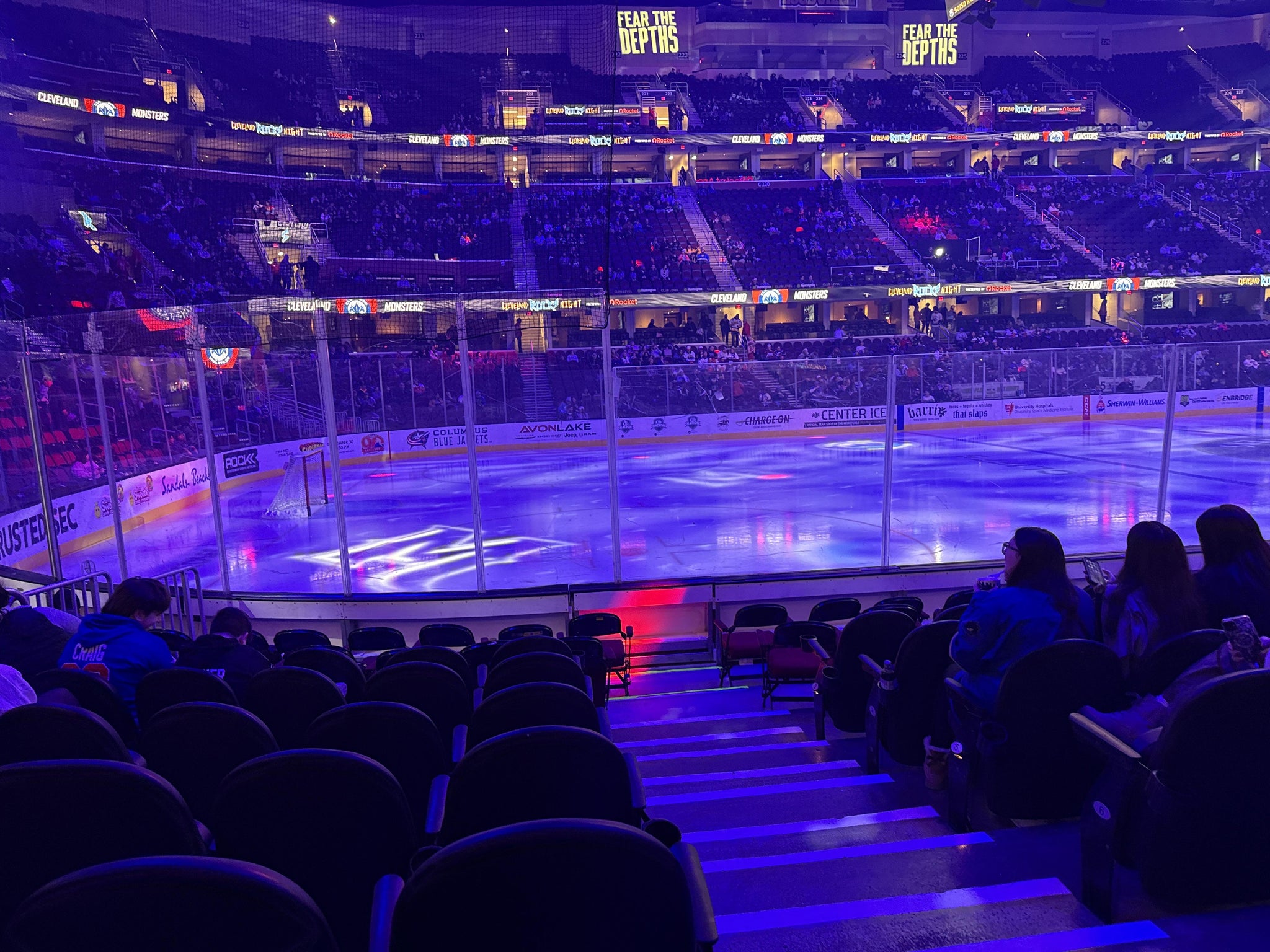 Real Fan View taken from Section 110 at Rocket Arena by Matthew D