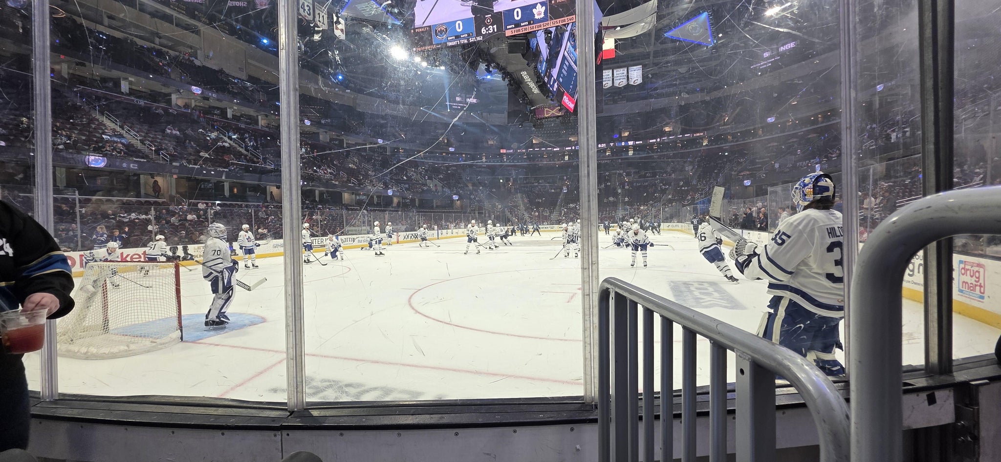 Real Fan View taken from Section 113 at Rocket Arena by Nick S
