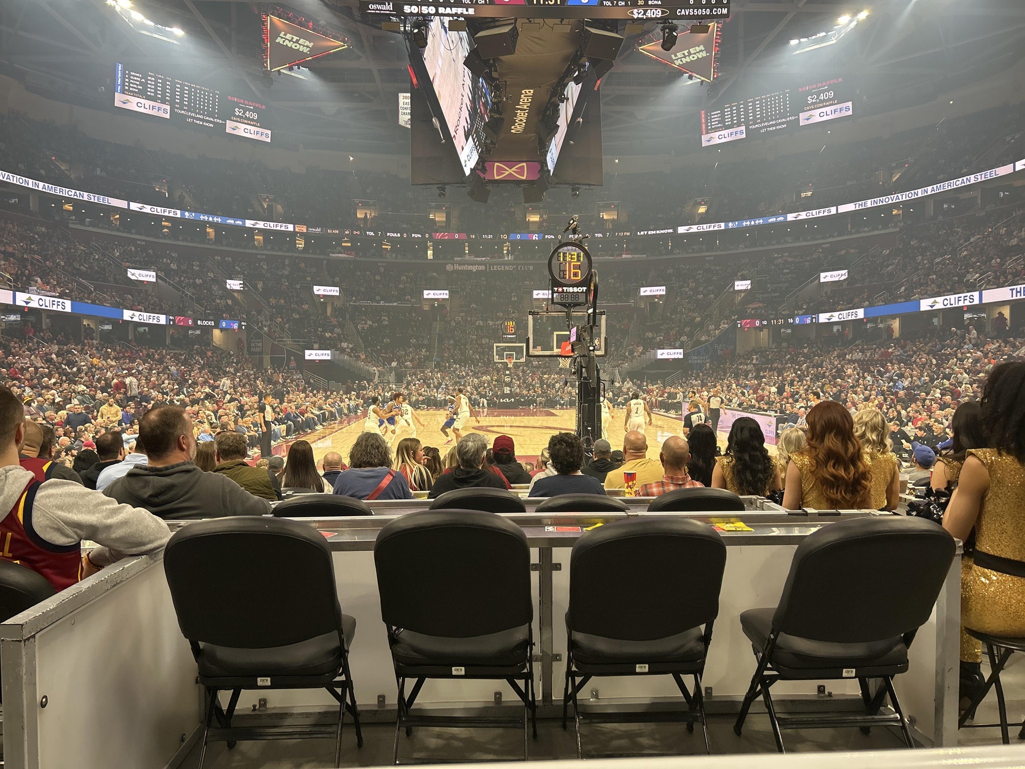 Real Fan View taken from Section 114 at Rocket Arena by Carlos V