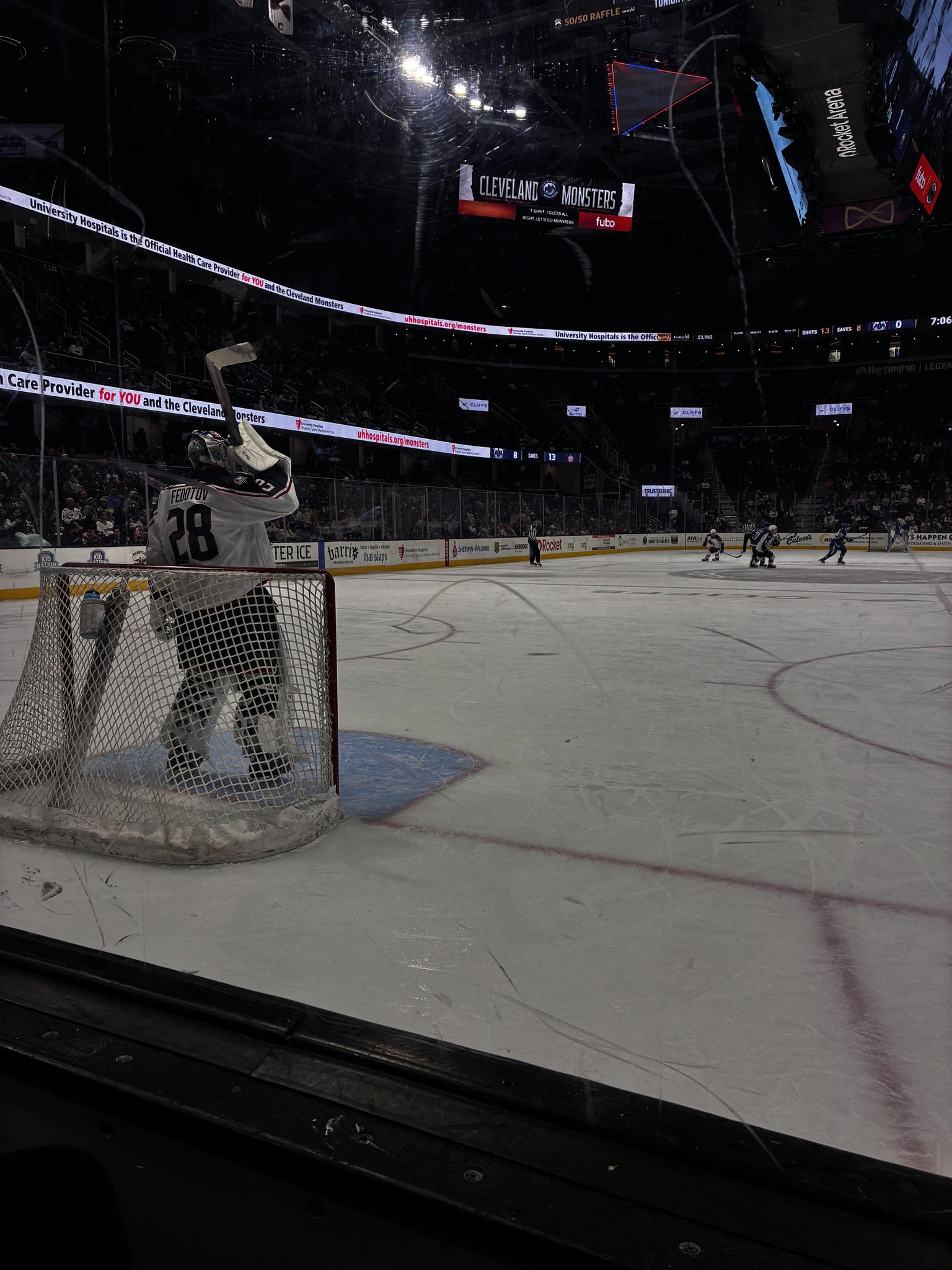 Real Fan View taken from Section 114 at Rocket Arena by Gigi S