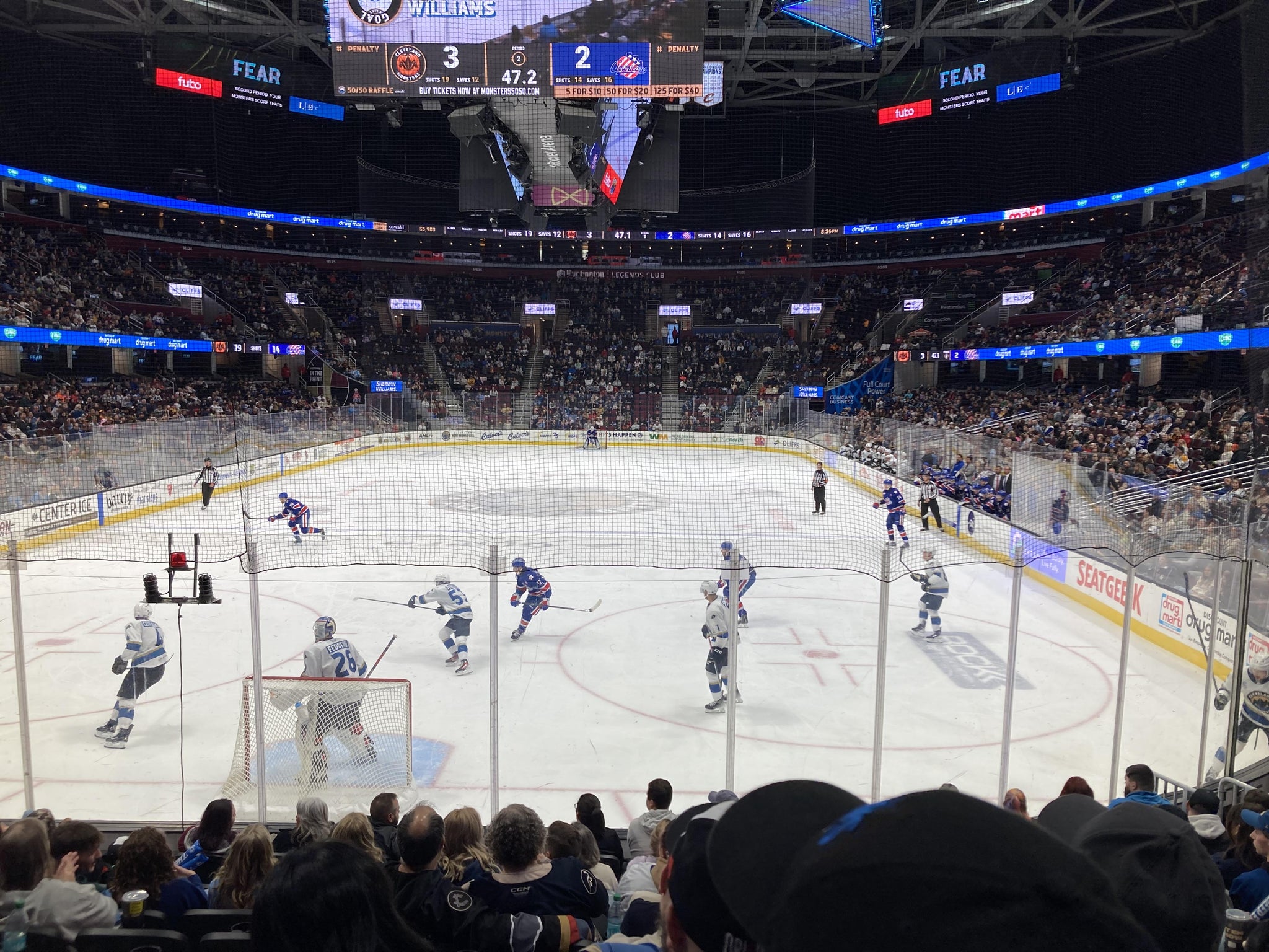 Real Fan View taken from Section 114 at Rocket Arena by Devon H