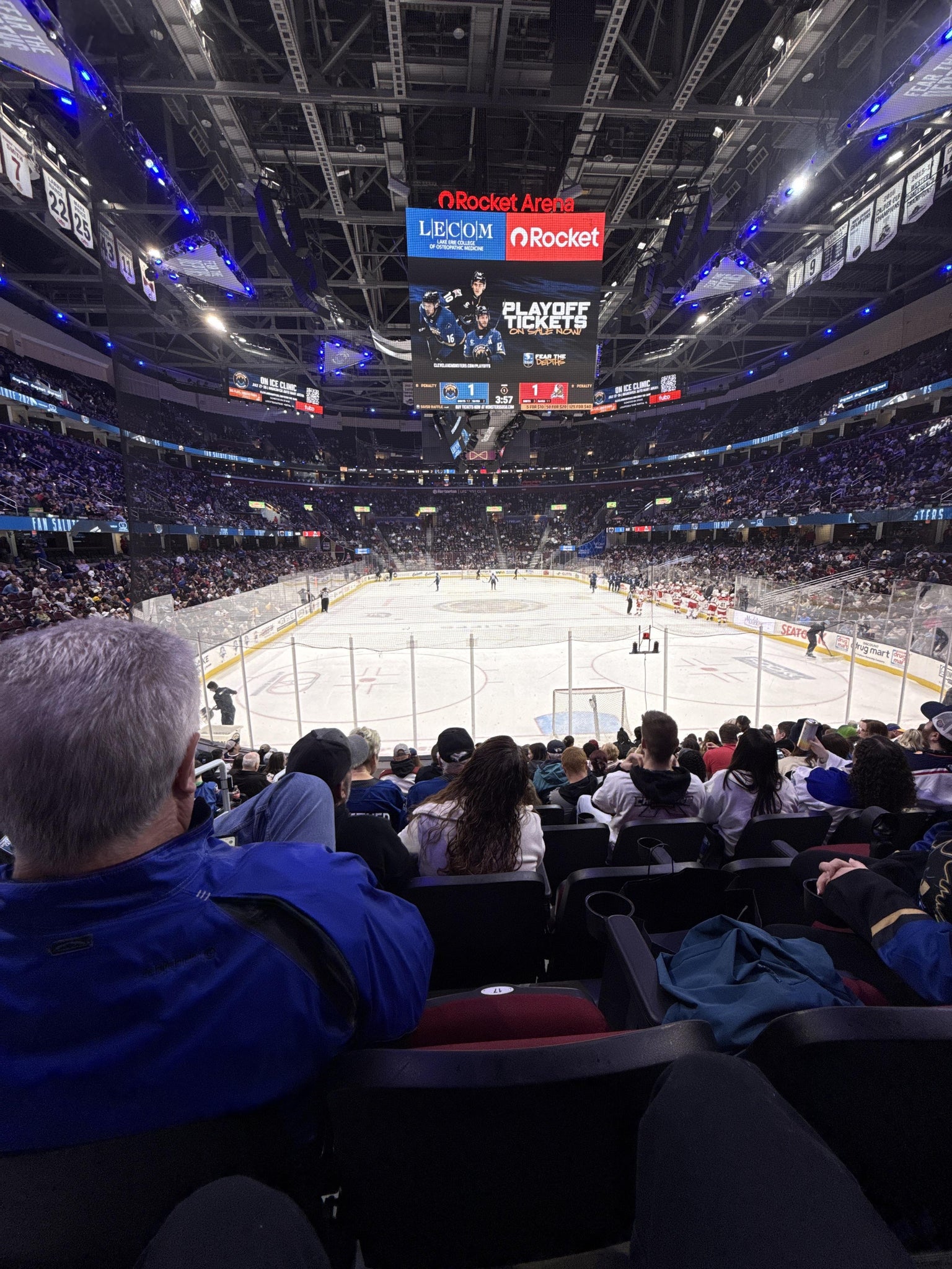Real Fan View taken from Section 114 at Rocket Arena by Timmy H