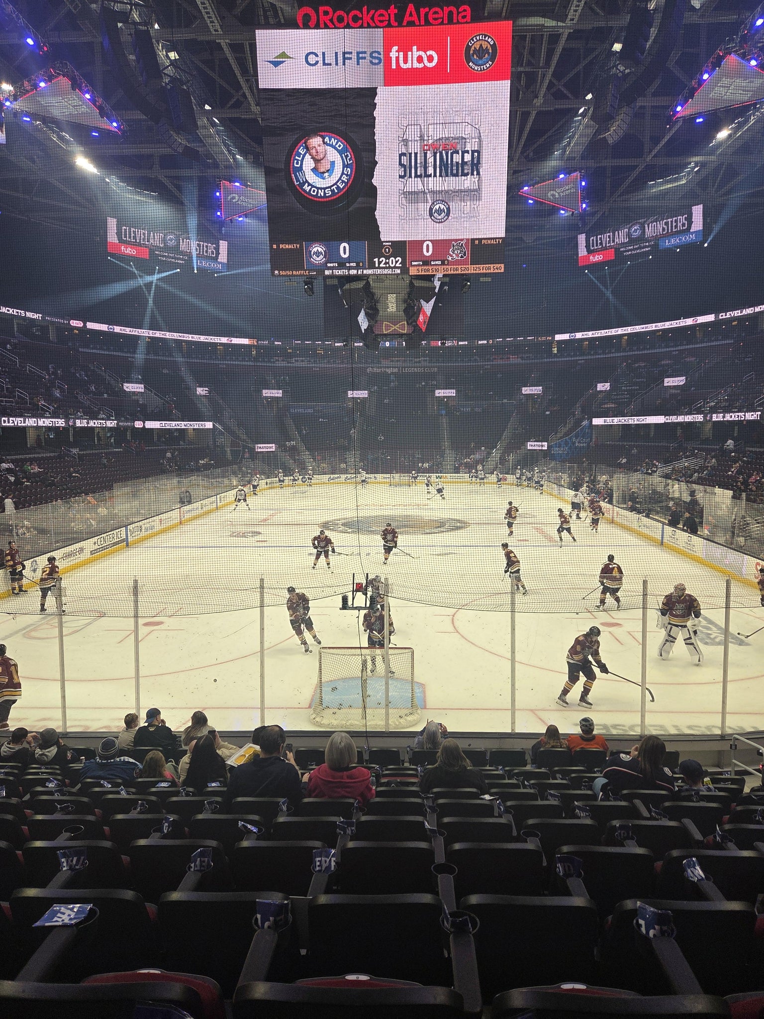 Real Fan View taken from Section 114 at Rocket Arena by Karla P