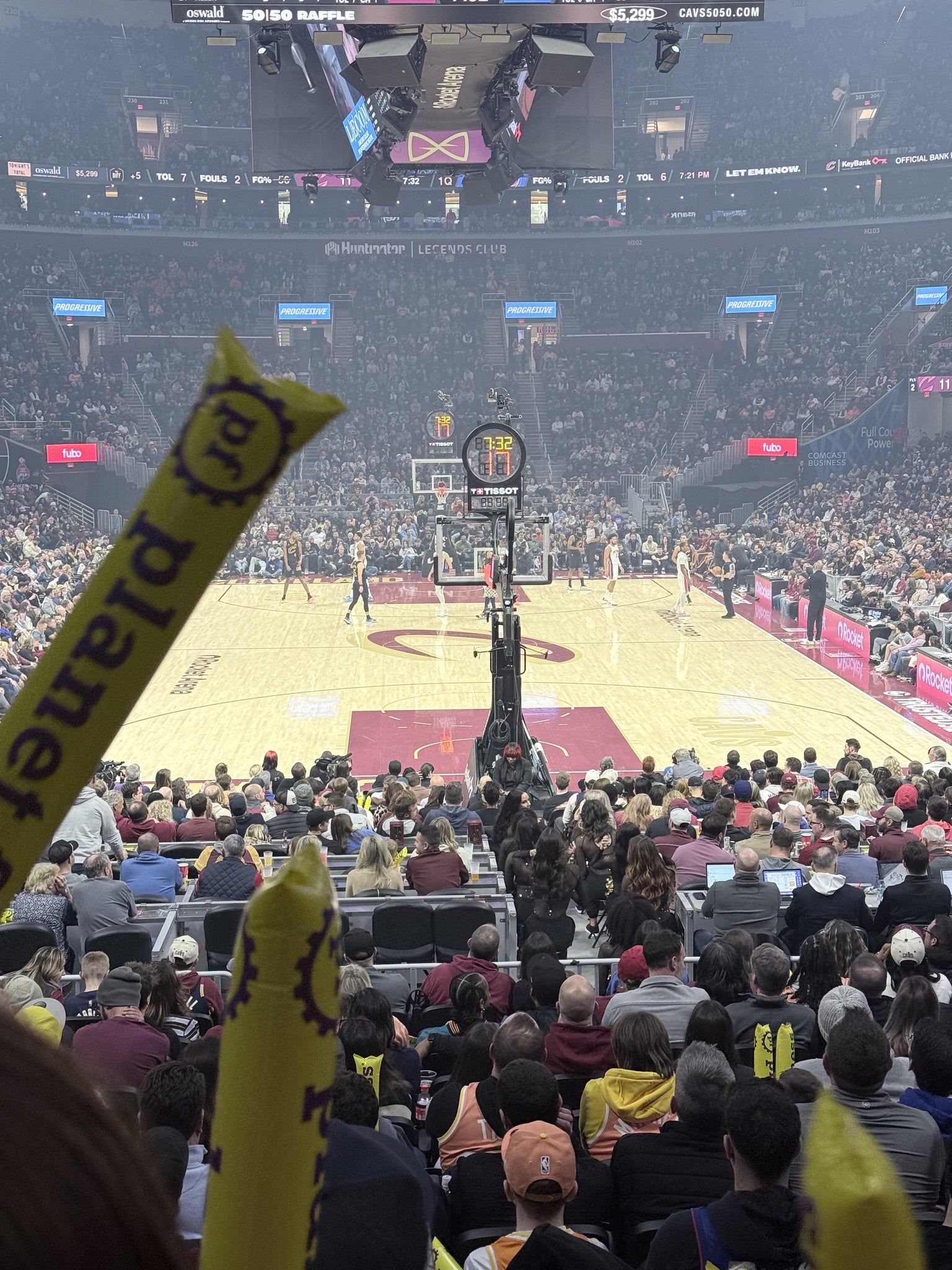 Real Fan View taken from Section 114 at Rocket Arena by Isaiah W