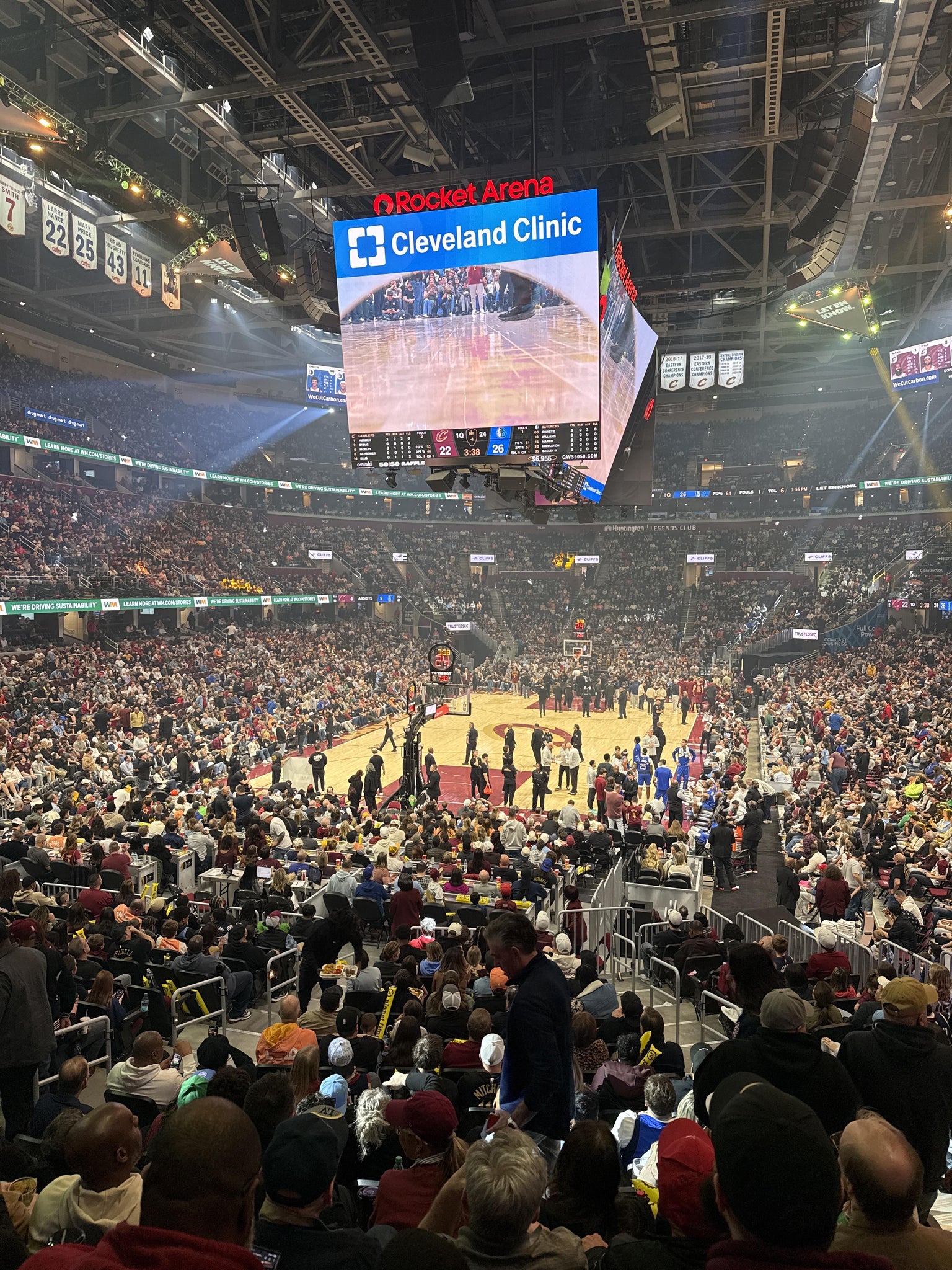 Real Fan View taken from Section 114 at Rocket Arena by Jeffrey C