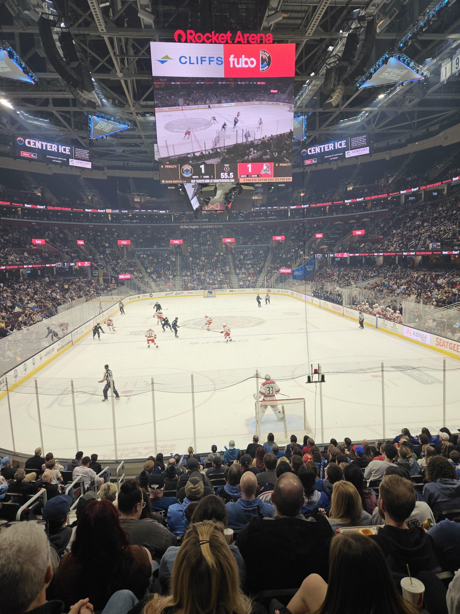 Real Fan View taken from Section 114 at Rocket Arena by James B