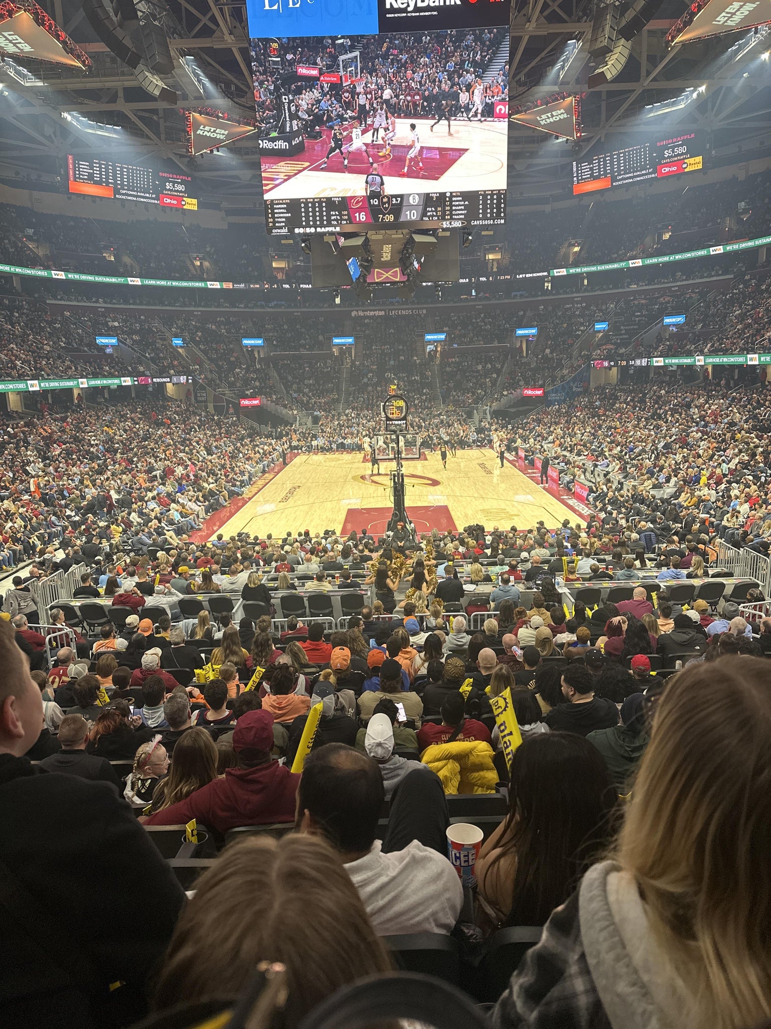 Real Fan View taken from Section 114 at Rocket Arena by Kyndl O