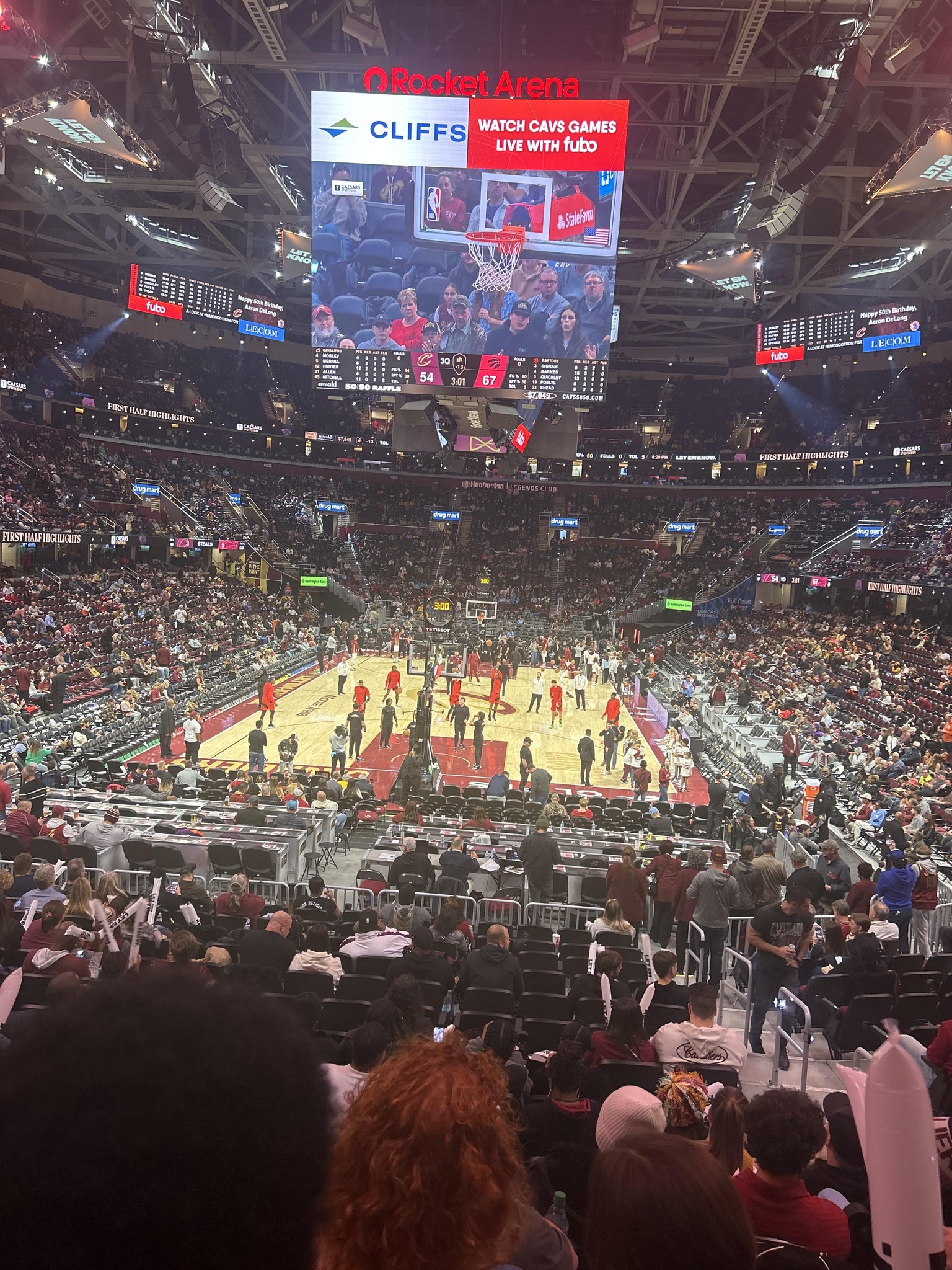 Real Fan View taken from Section 114 at Rocket Arena by Terrence C