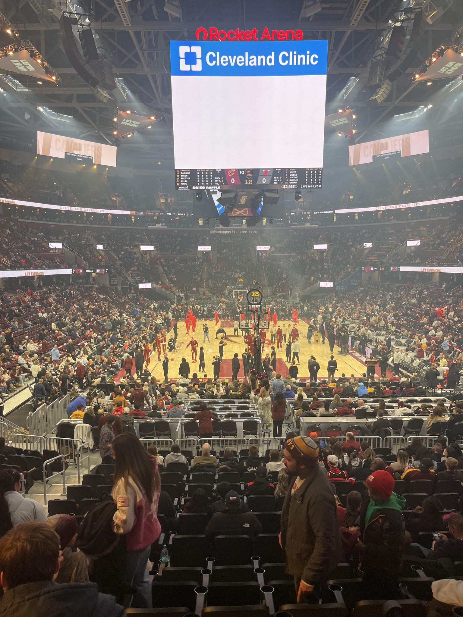 Real Fan View taken from Section 114 at Rocket Arena by Crystal B
