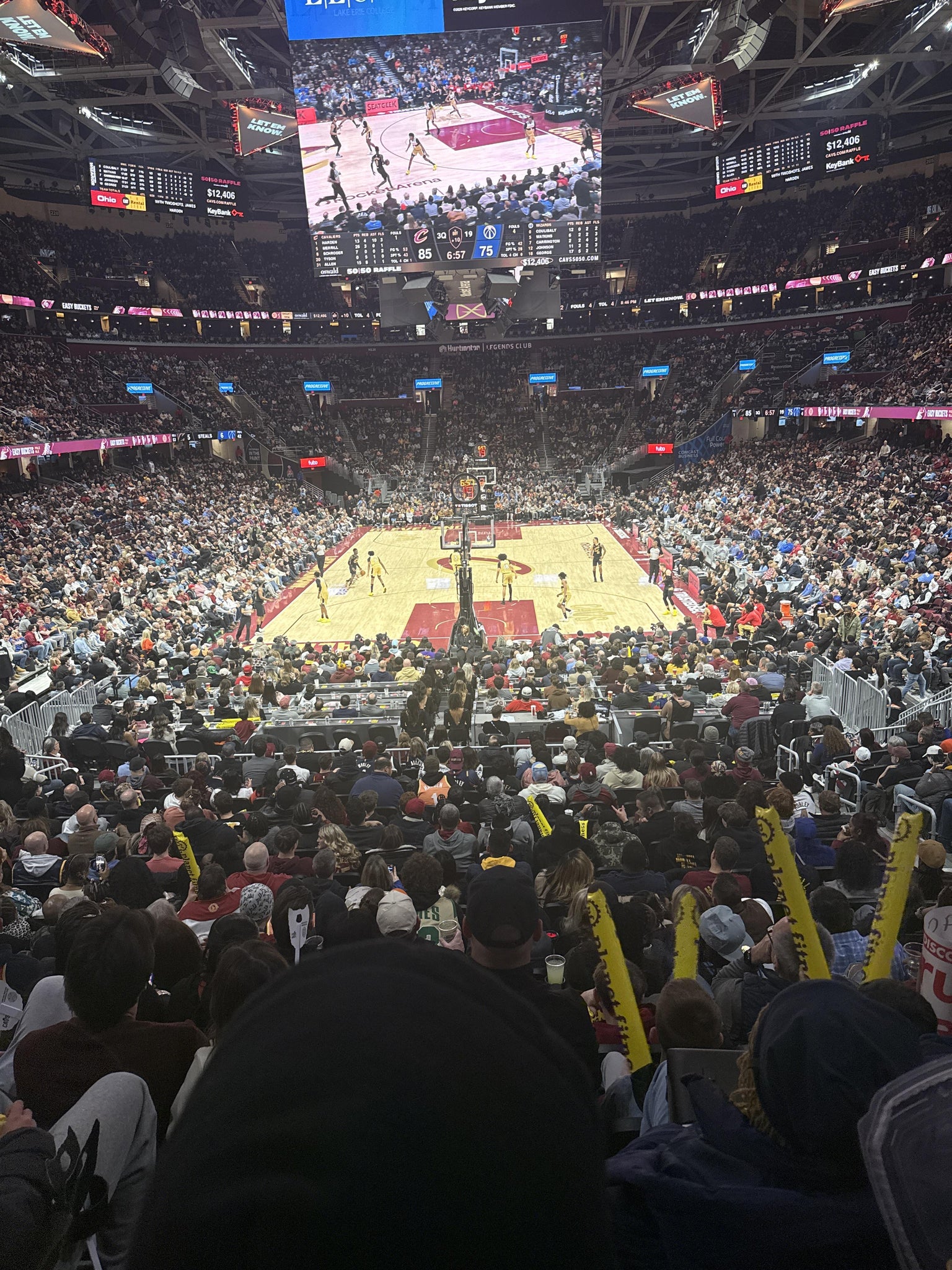 Real Fan View taken from Section 114 at Rocket Arena by Jay R