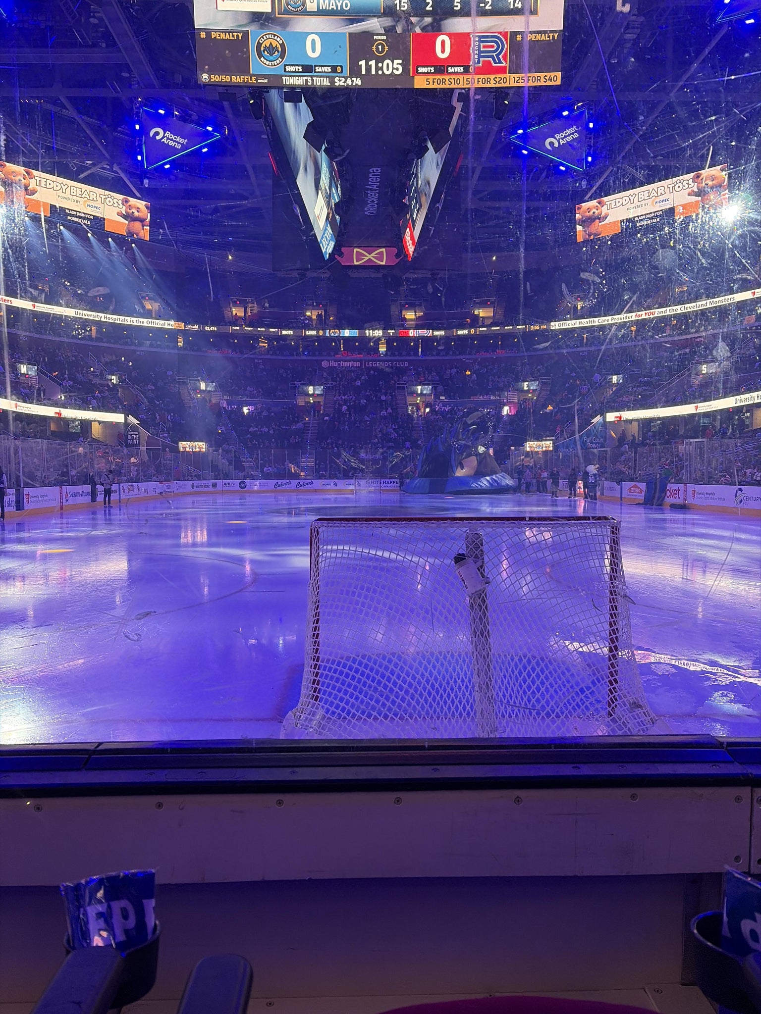 Real Fan View taken from Section 114 at Rocket Arena by Dillon W