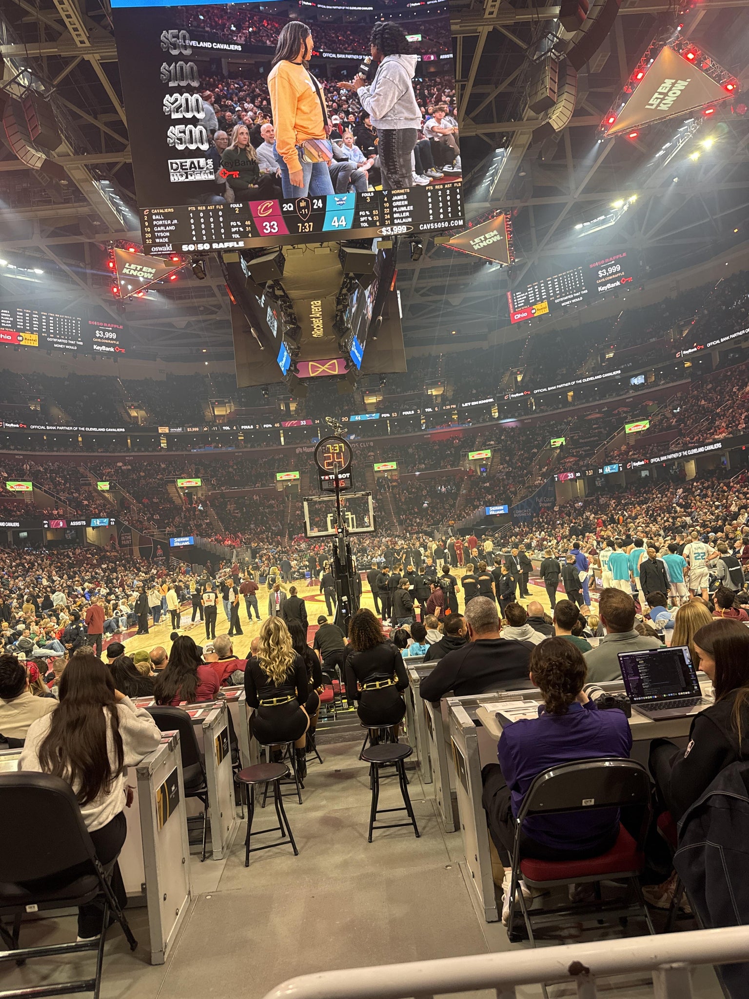 Real Fan View taken from Section 114 at Rocket Arena by Joel G