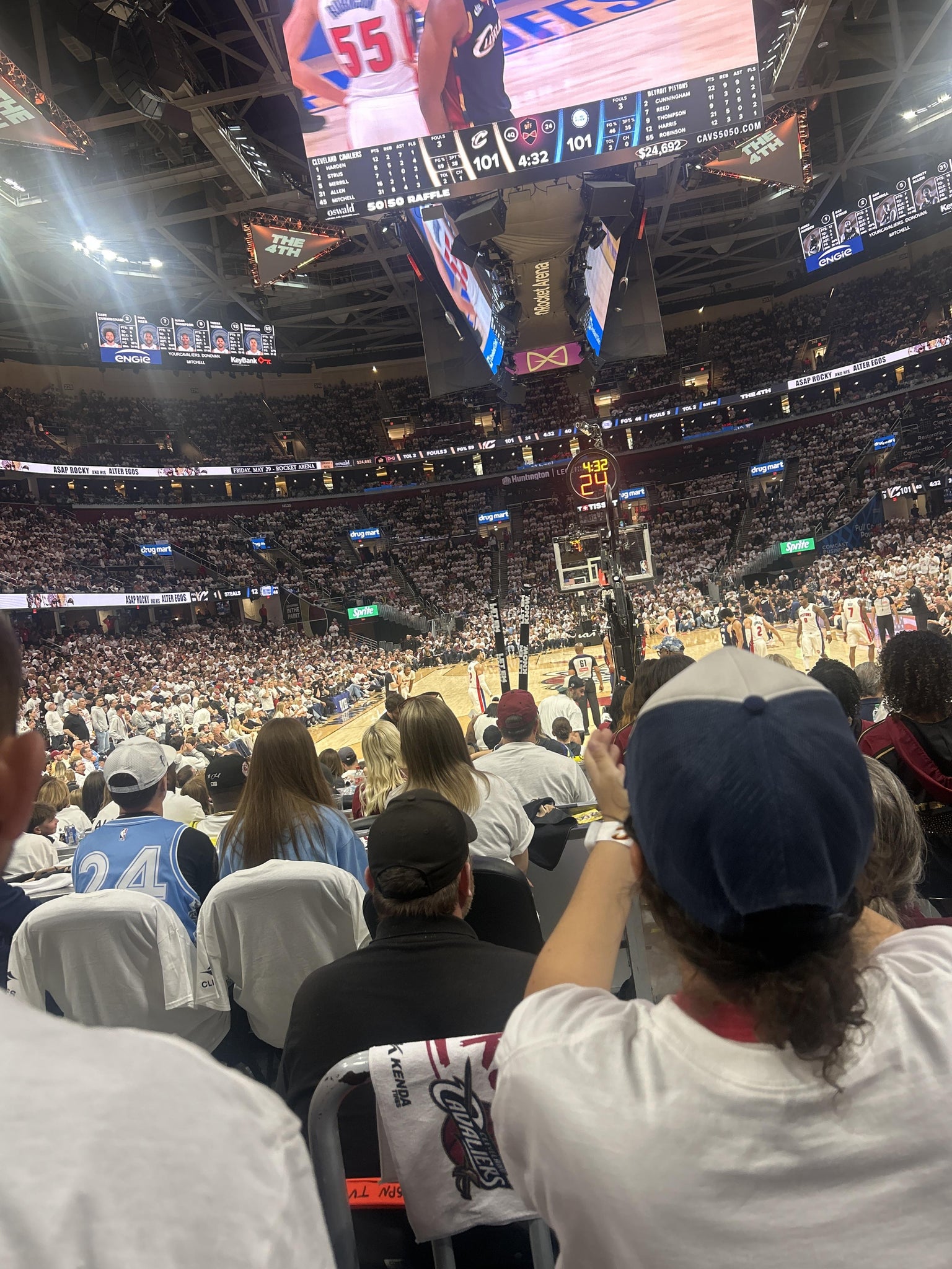 Real Fan View taken from Section 114 at Rocket Arena by Erika C