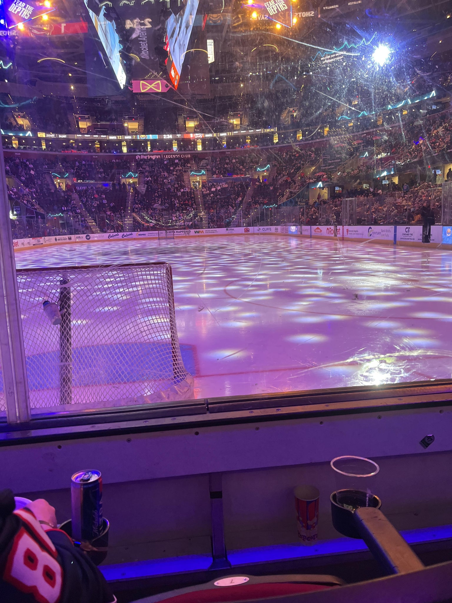 Real Fan View taken from Section 114 at Rocket Arena by Damien S