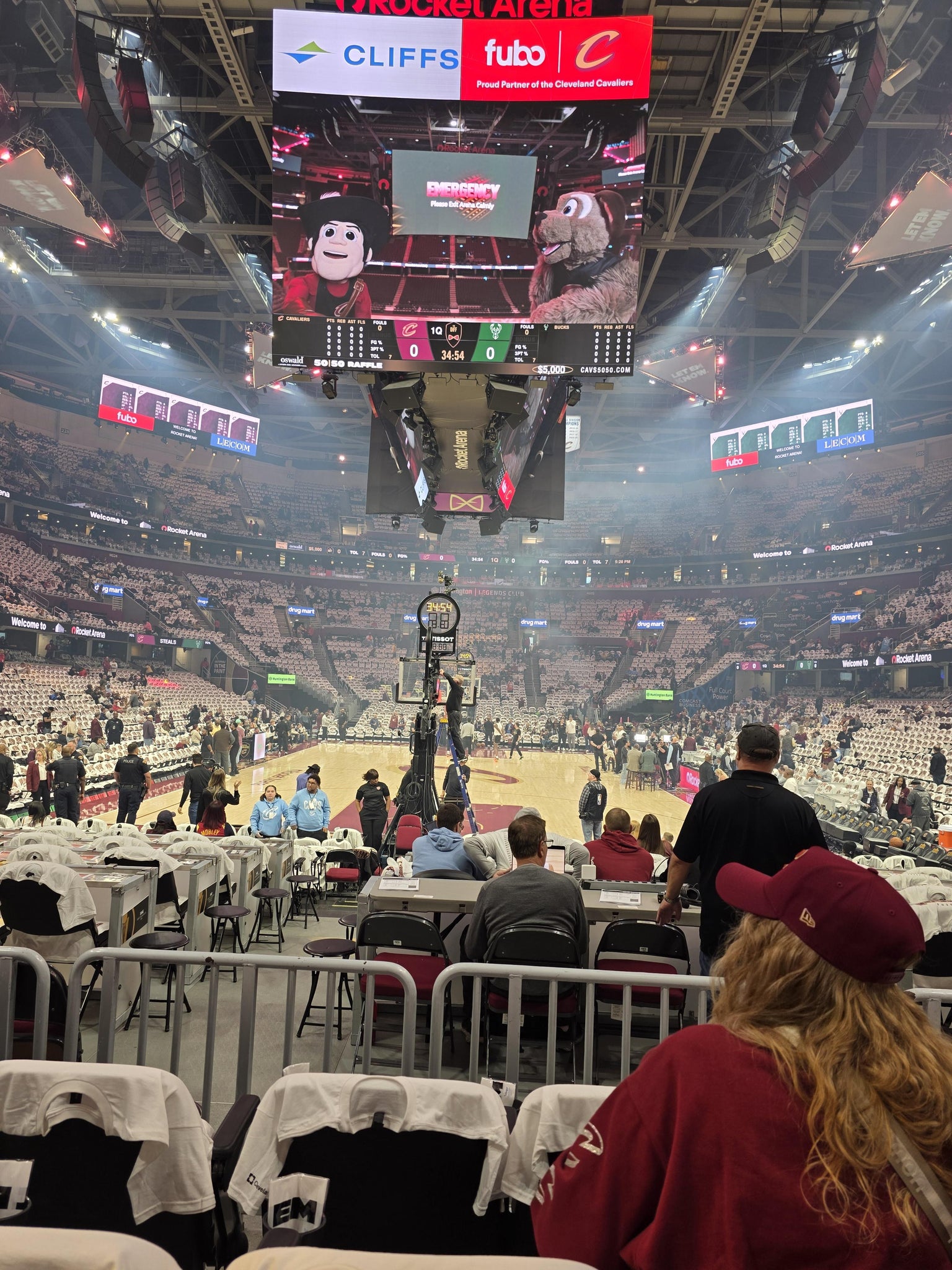 Real Fan View taken from Section 114 at Rocket Arena by John B