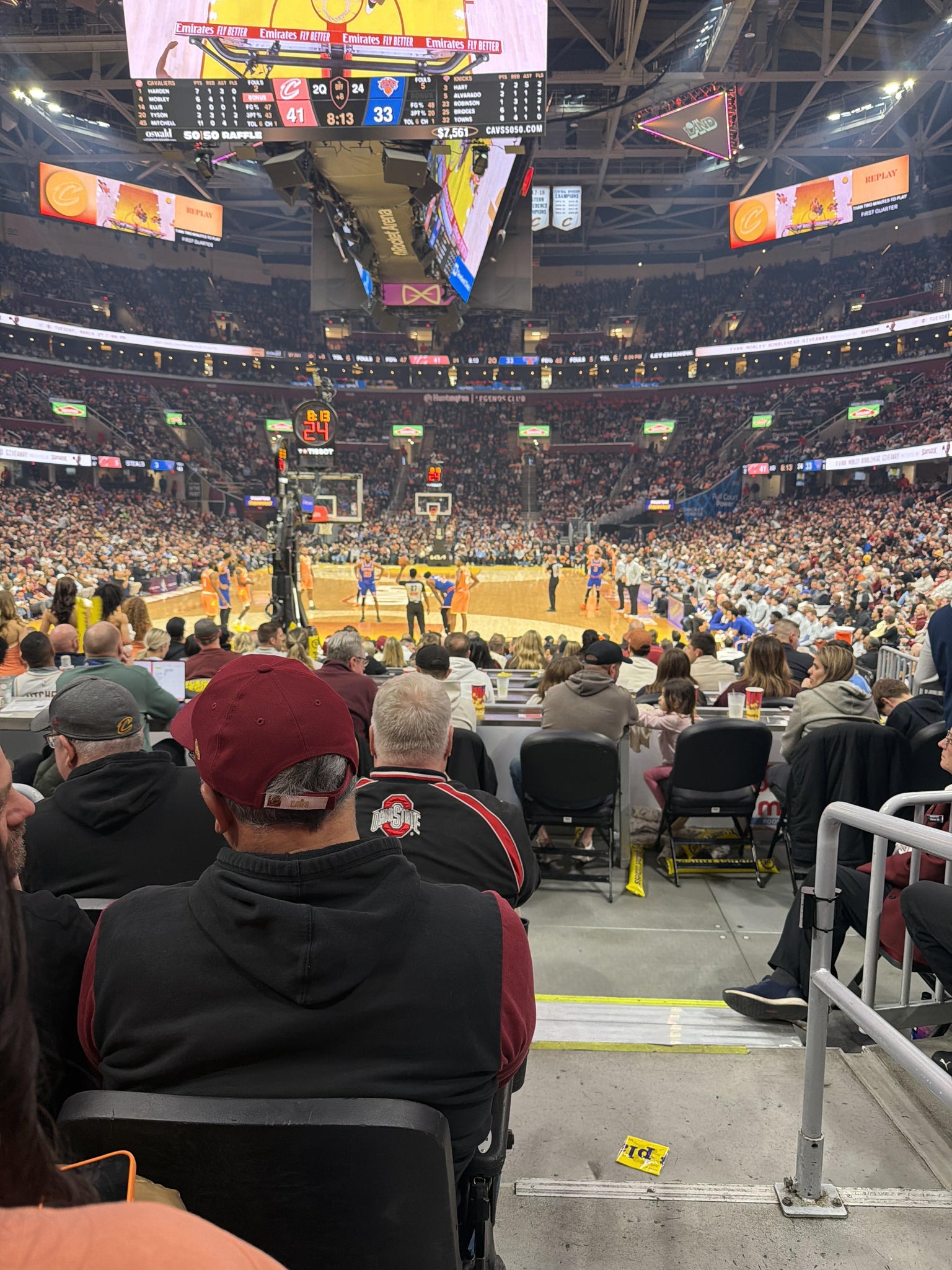 Real Fan View taken from Section 114 at Rocket Arena by Max F