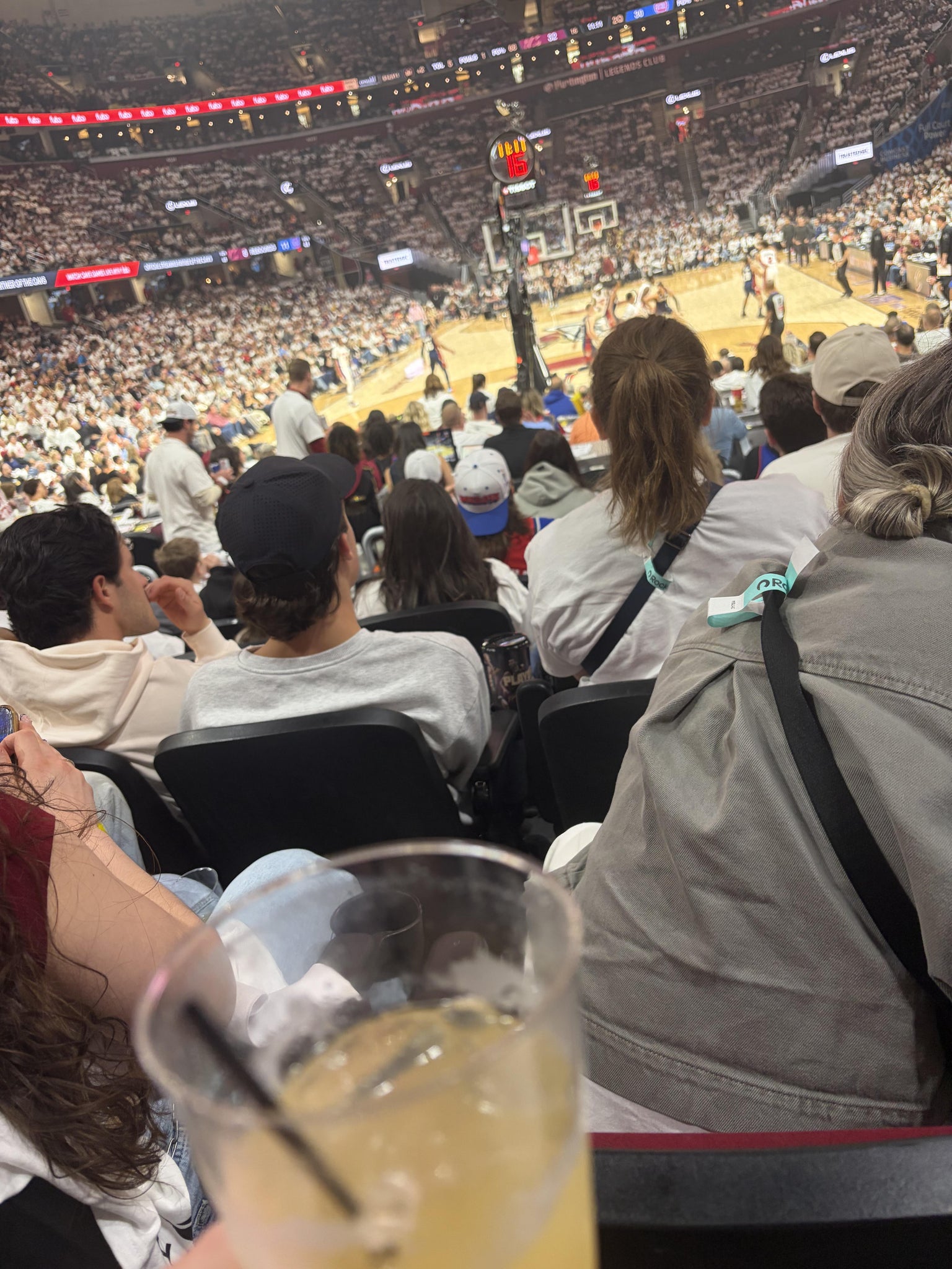 Real Fan View taken from Section 114 at Rocket Arena by Brittany M