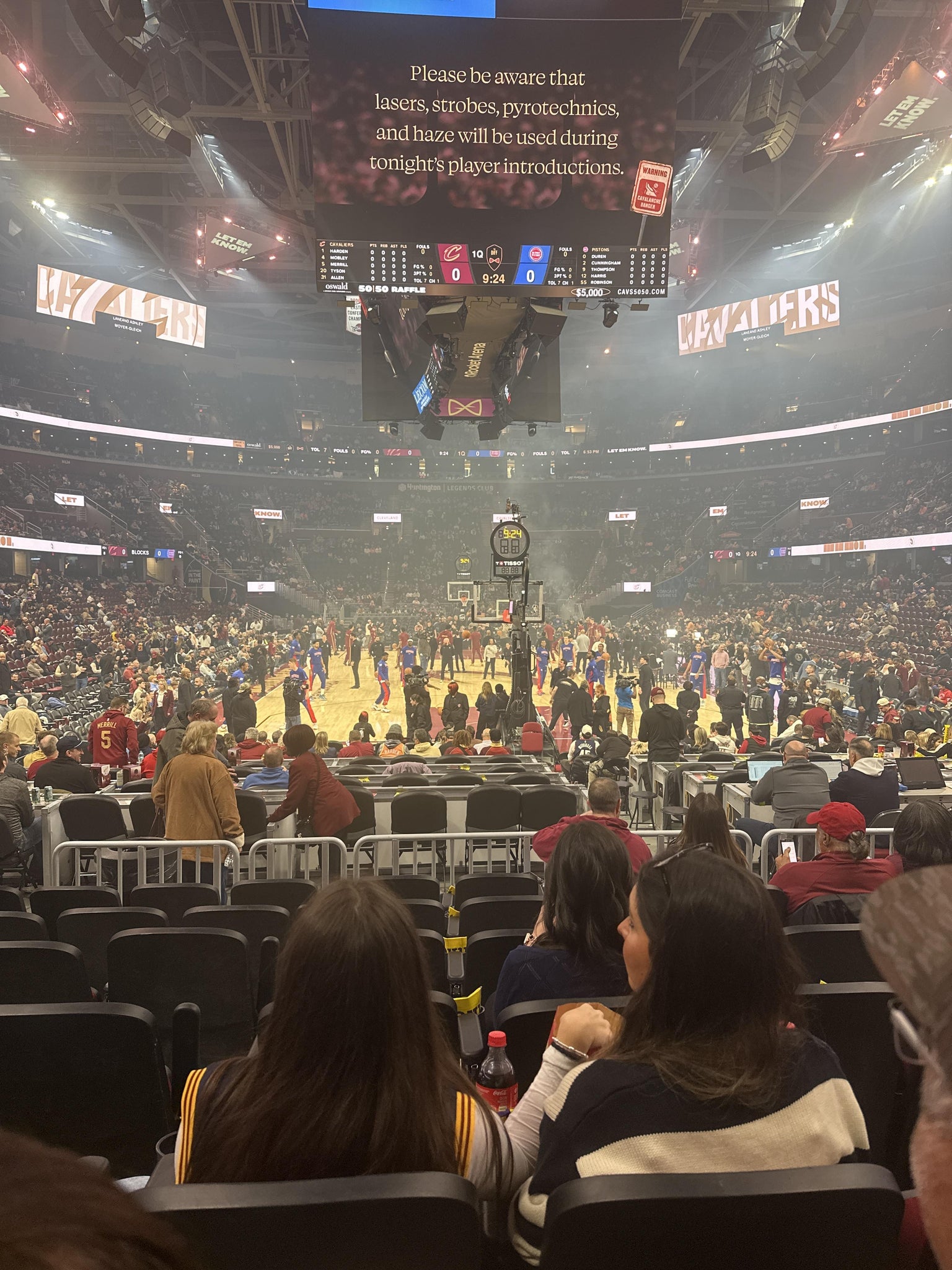 Real Fan View taken from Section 114 at Rocket Arena by Jeffrey C