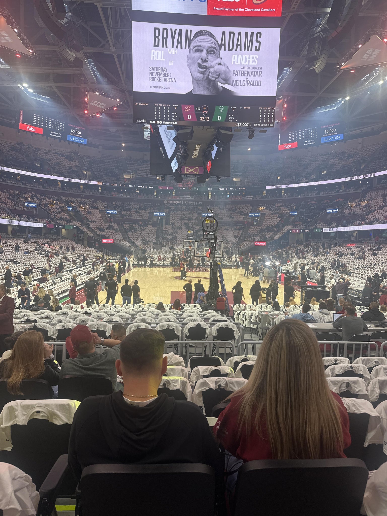 Real Fan View taken from Section 114 at Rocket Arena by Jeffrey C