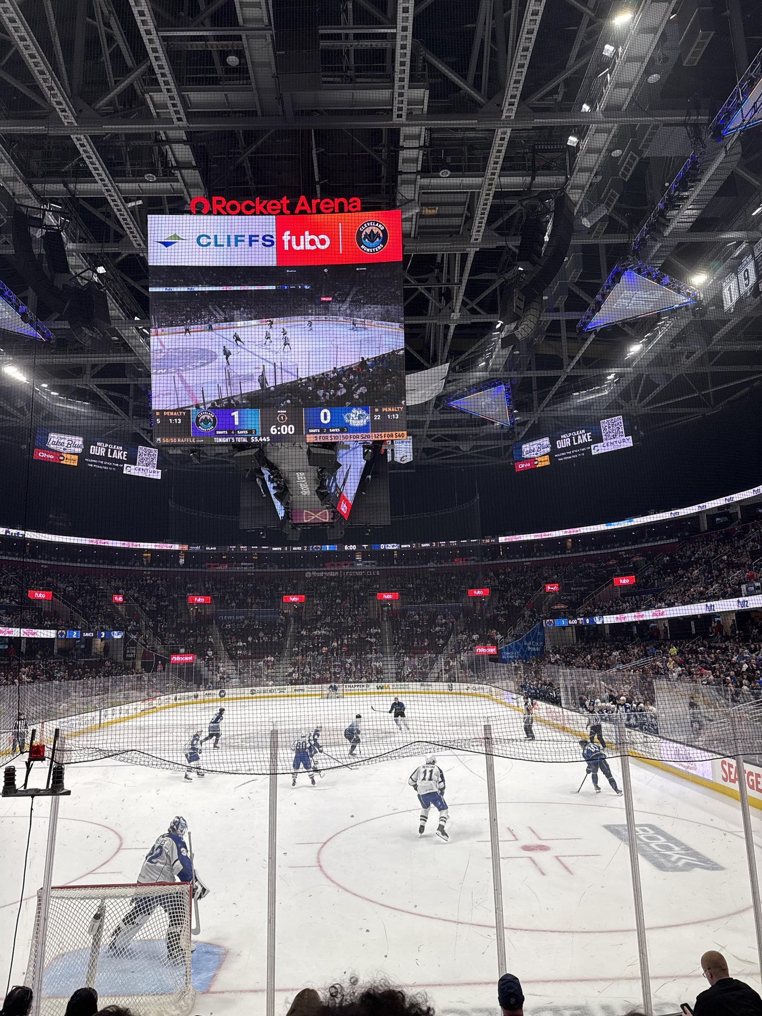 Real Fan View taken from Section 114 at Rocket Arena by Connie G