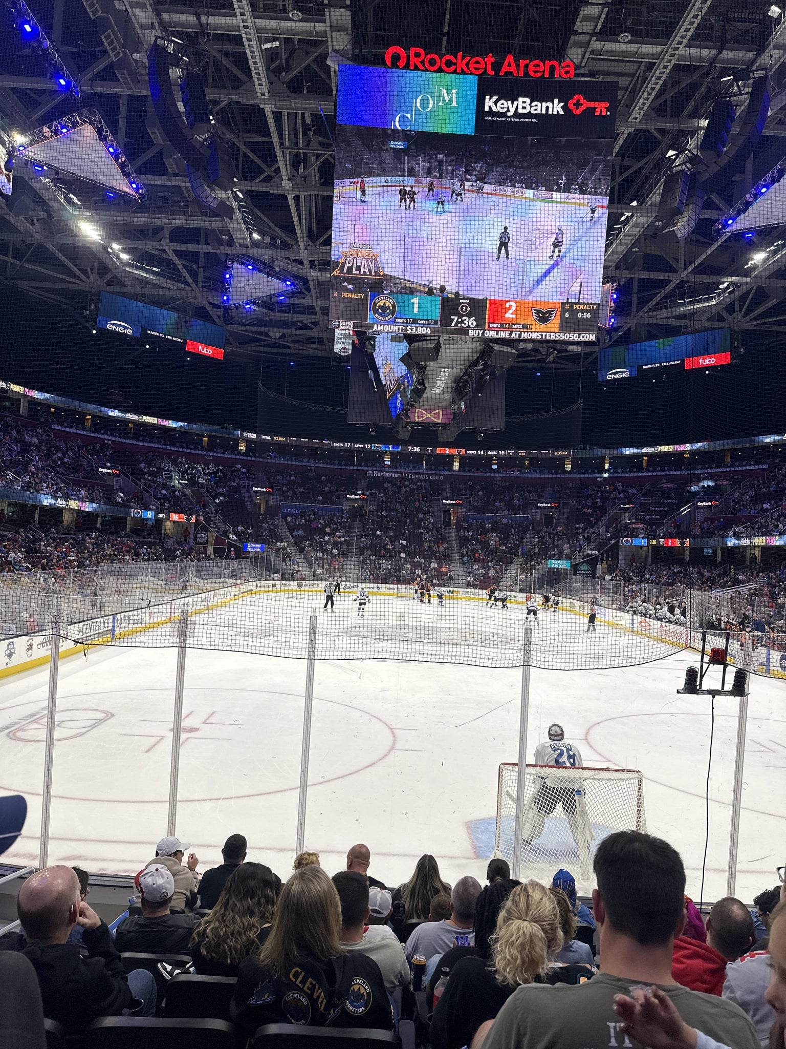 Real Fan View taken from Section 114 at Rocket Arena by Michael C