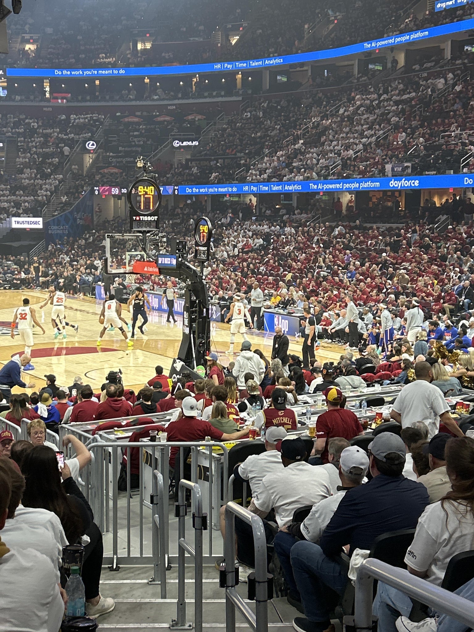 Real Fan View taken from Section 116 at Rocket Arena by Giana S