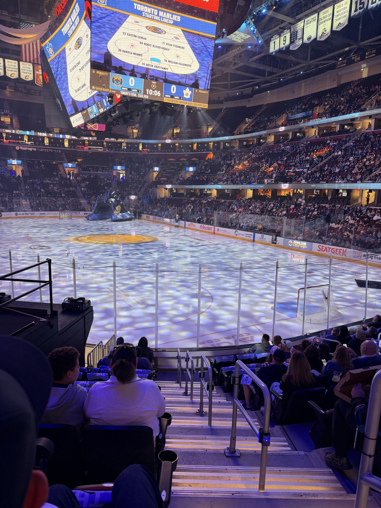 Real Fan View taken from Section 116 at Rocket Arena by Casey R