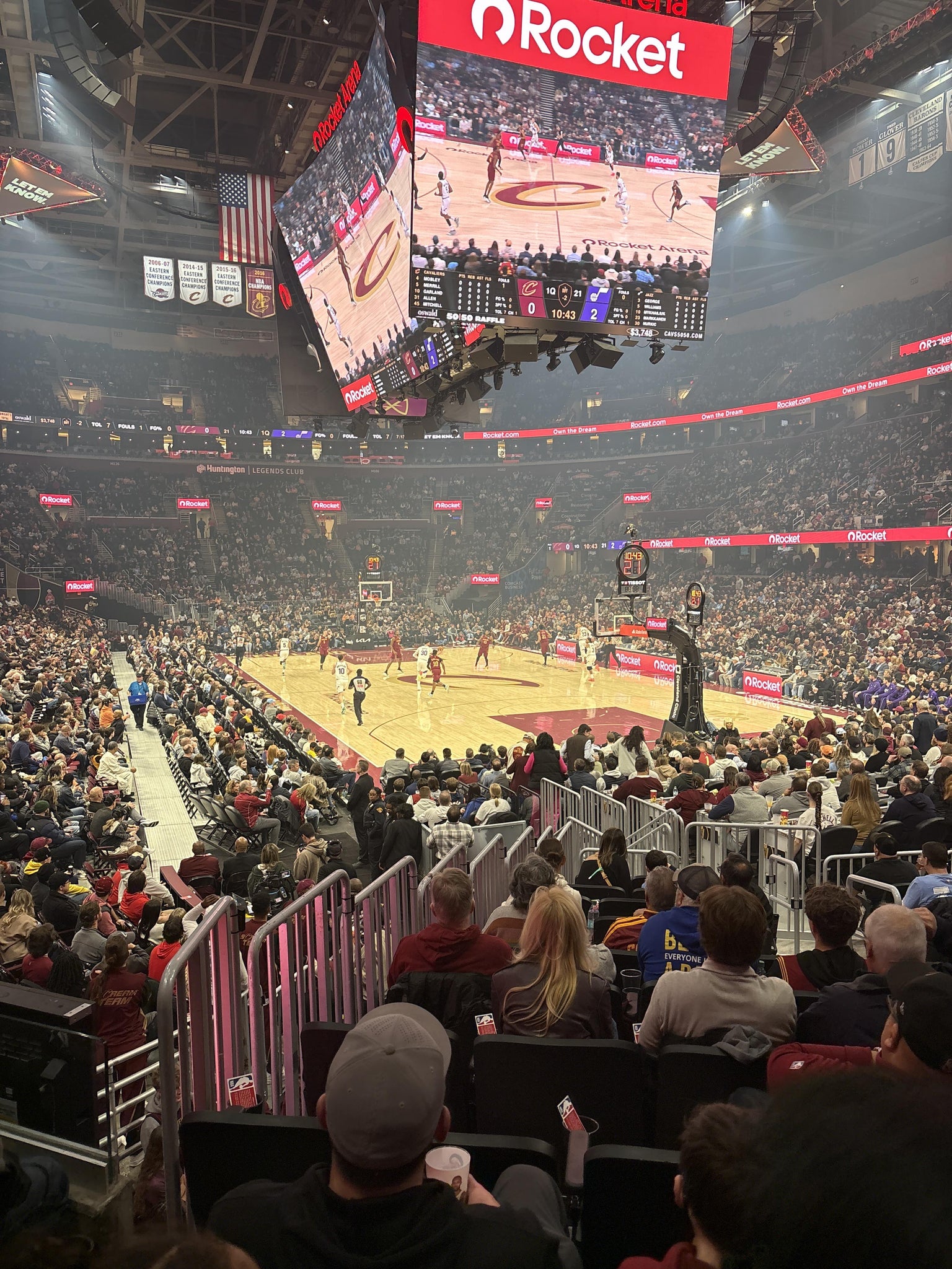 Real Fan View taken from Section 116 at Rocket Arena by Kalescha J