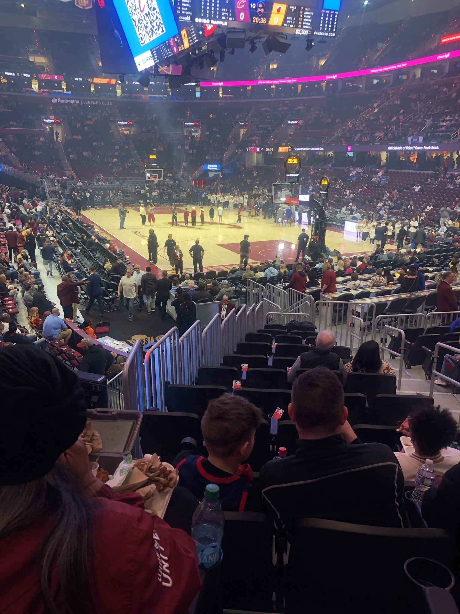 Real Fan View taken from Section 116 at Rocket Arena by Holly H