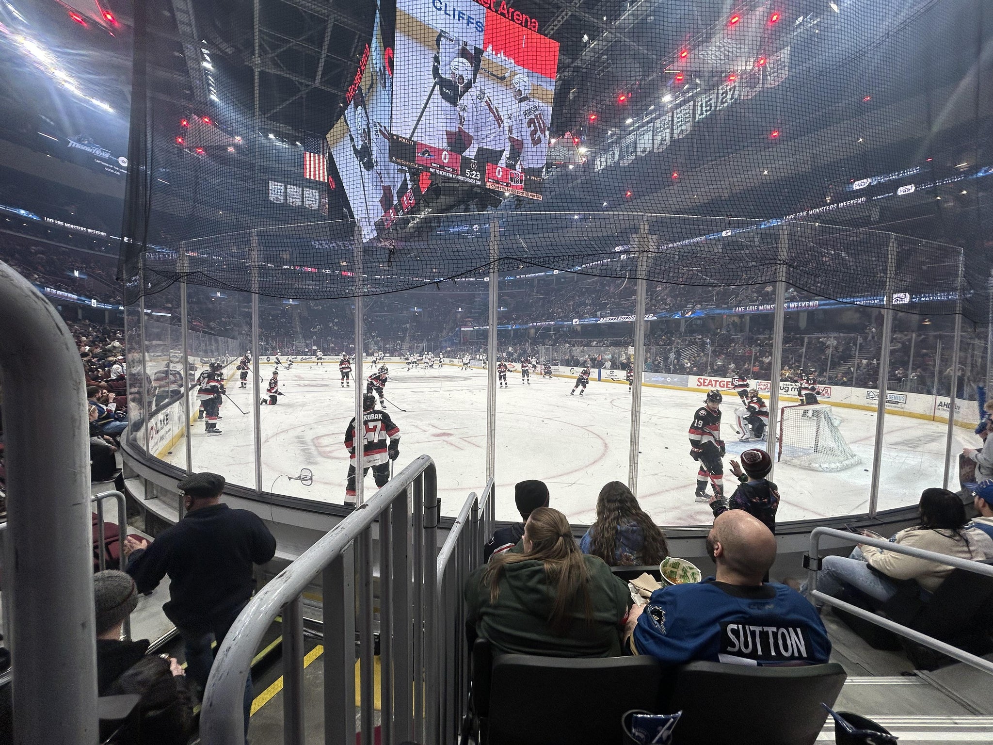 Real Fan View taken from Section 116 at Rocket Arena by Jason S