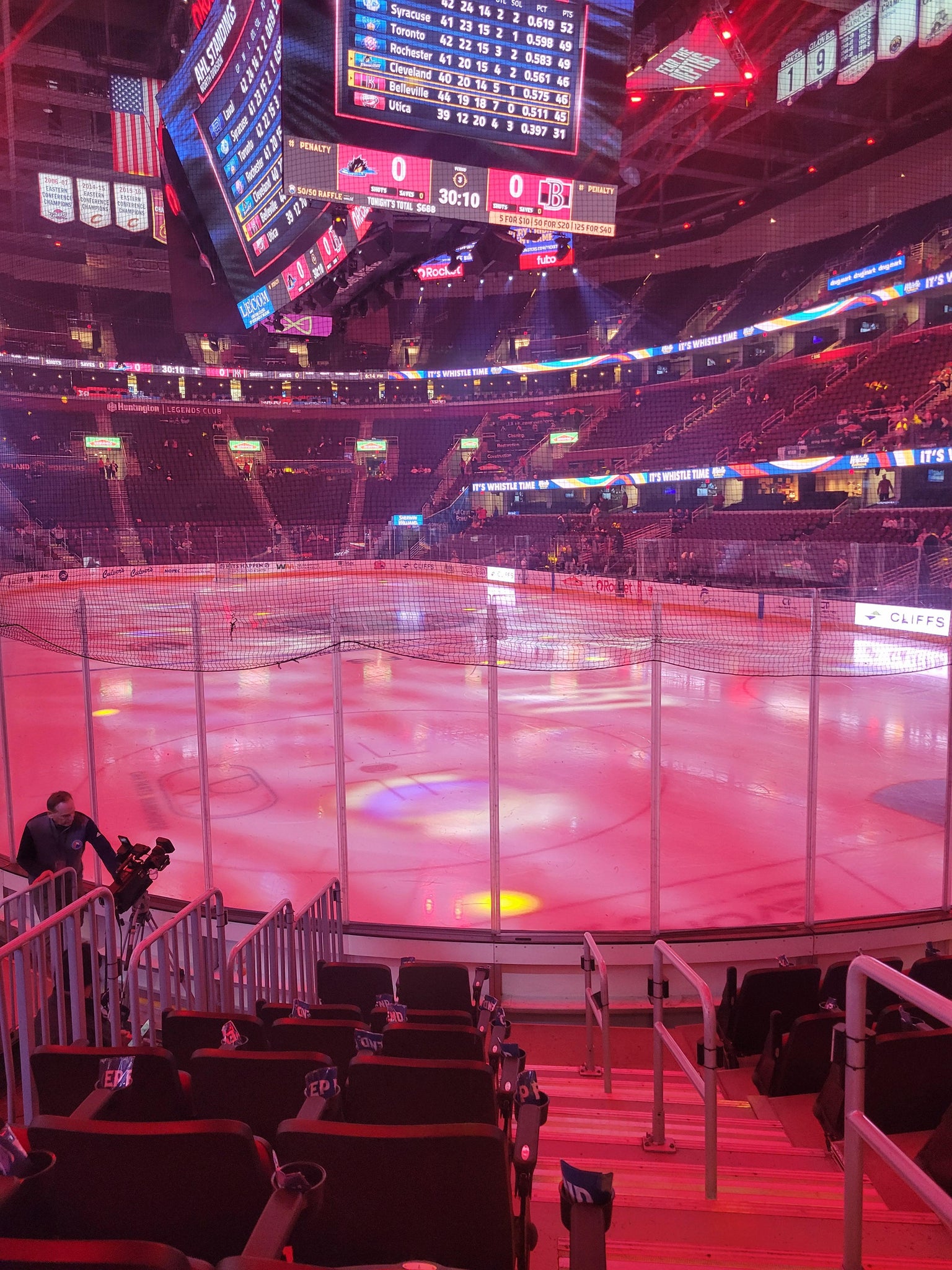 Real Fan View taken from Section 116 at Rocket Arena by Derrick B