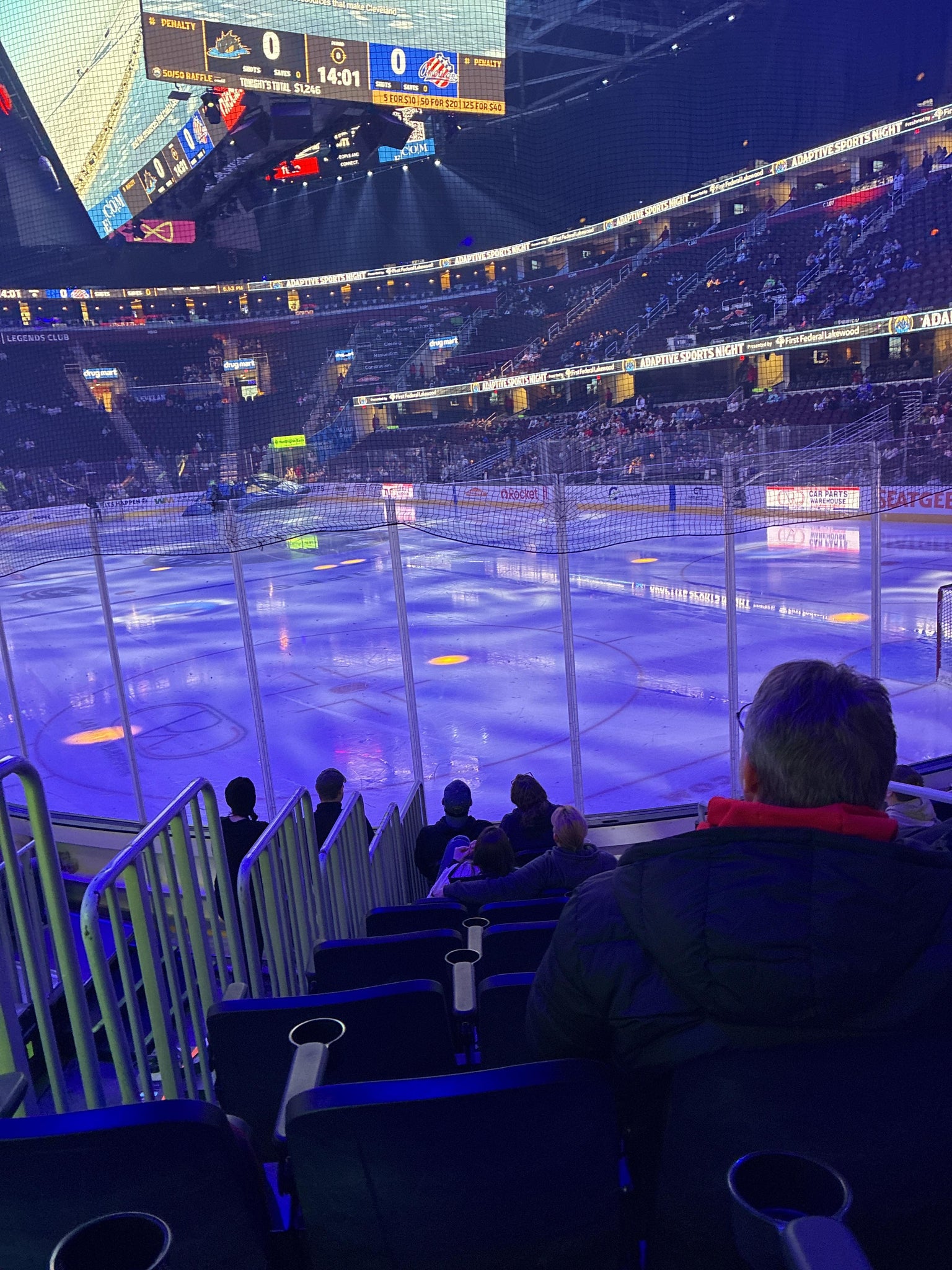 Real Fan View taken from Section 116 at Rocket Arena by Gigi S