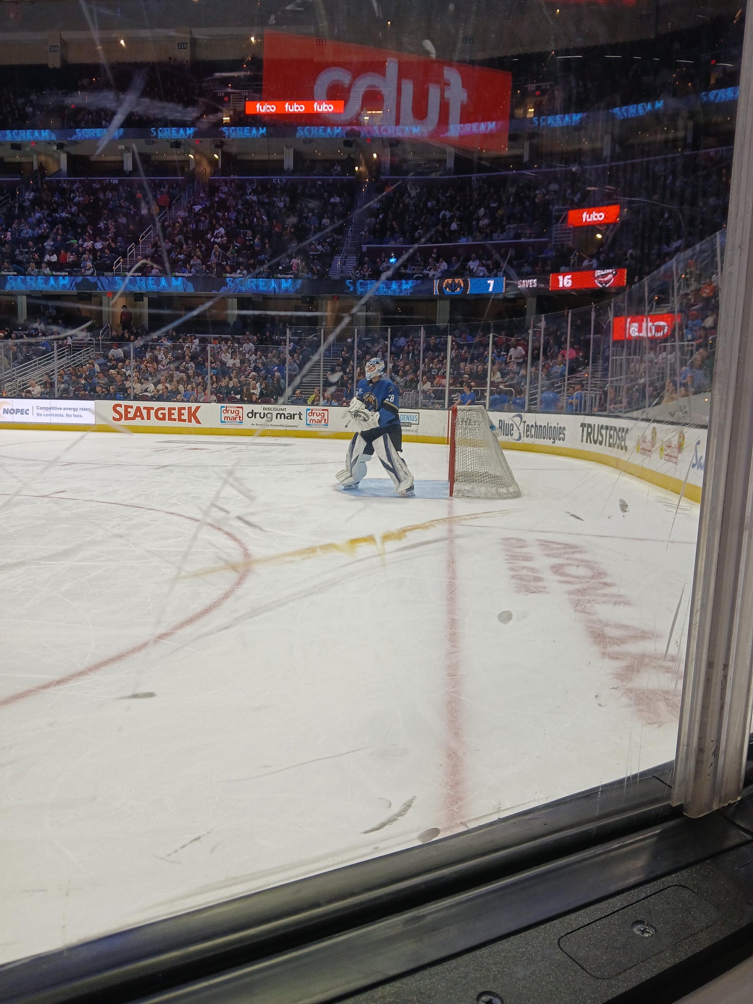 Real Fan View taken from Section 118 at Rocket Arena by Kristen S