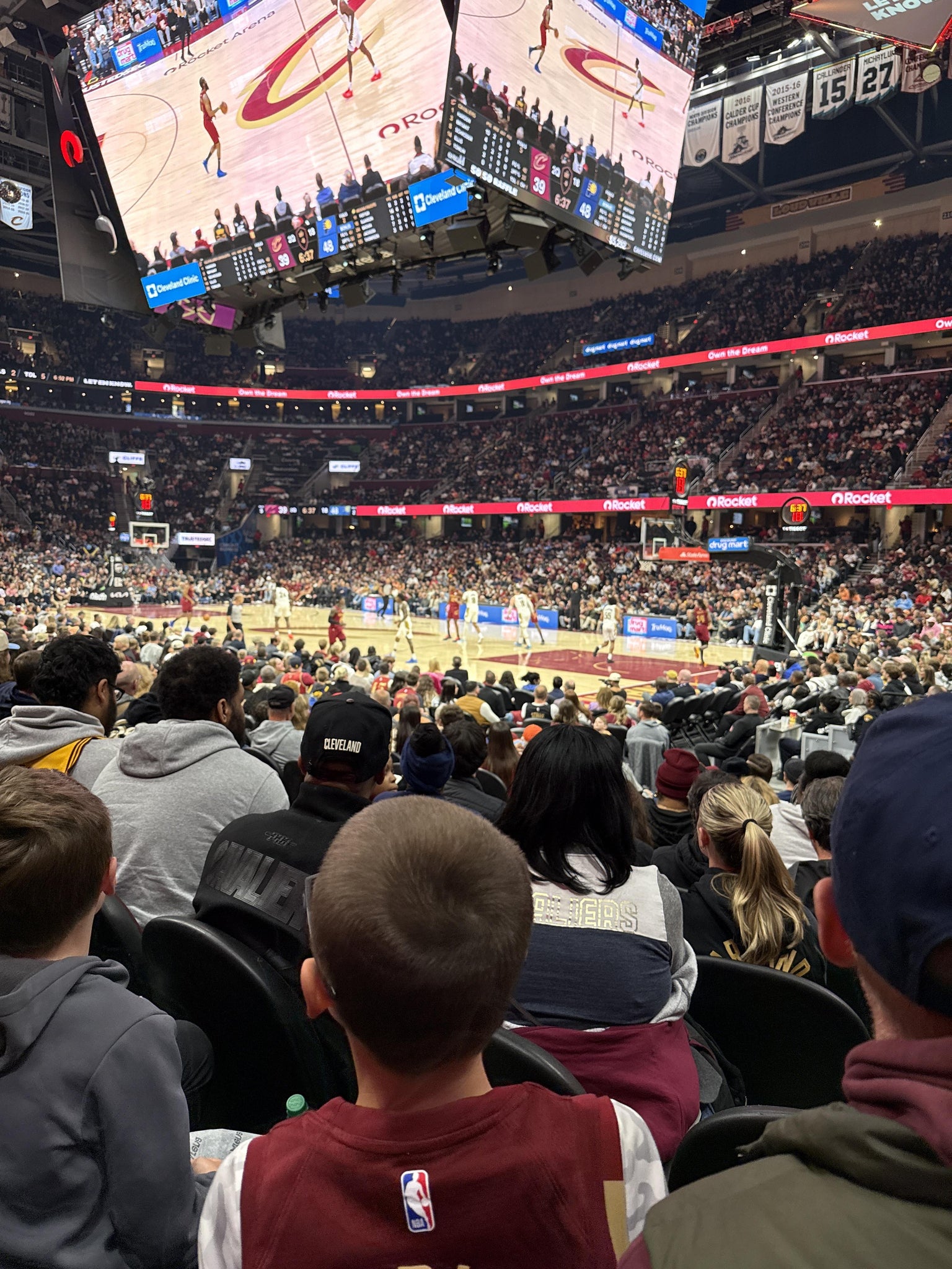 Real Fan View taken from Section 118 at Rocket Arena by Jenny S