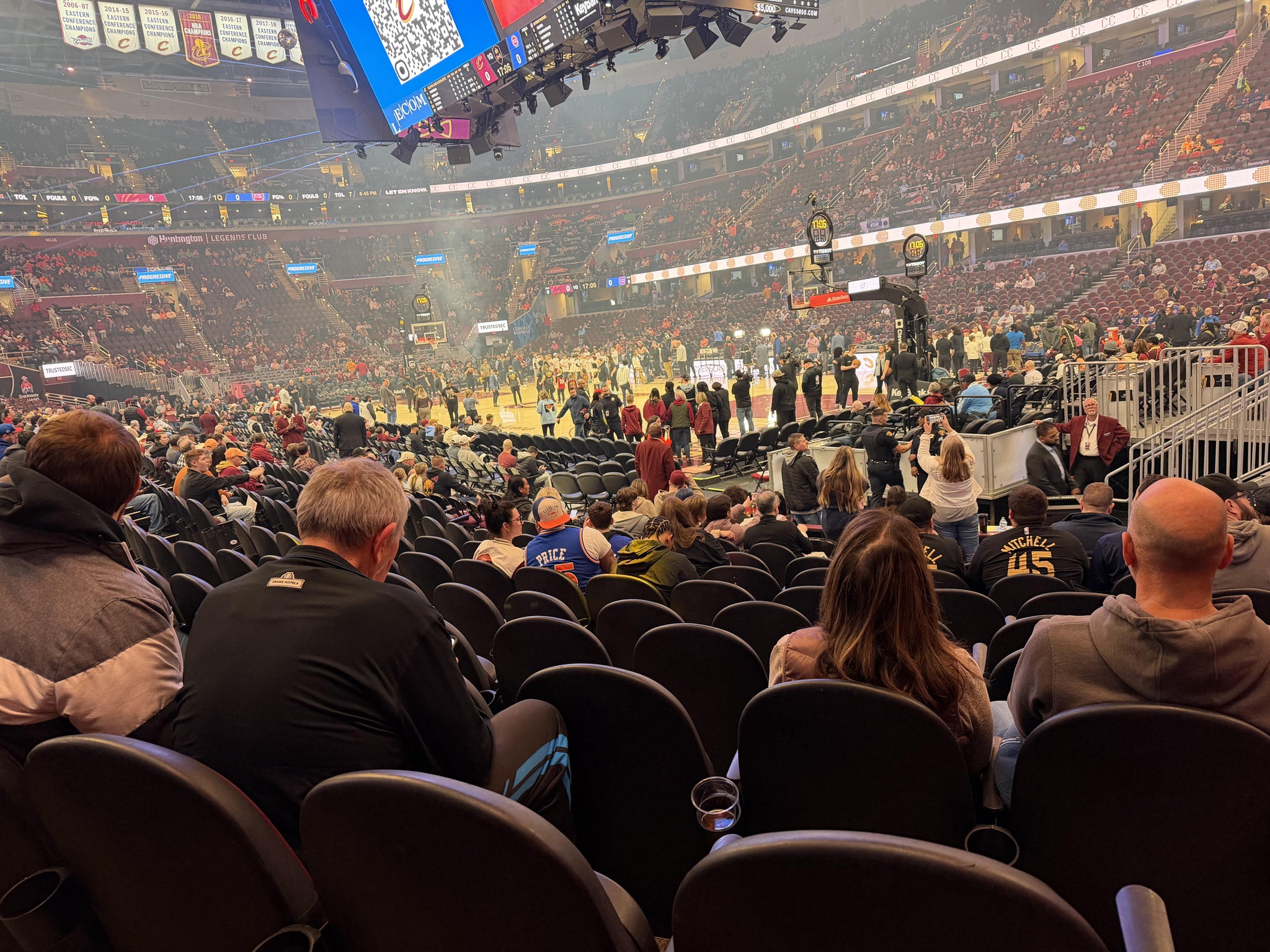 Real Fan View taken from Section 118 at Rocket Arena by Delshon W