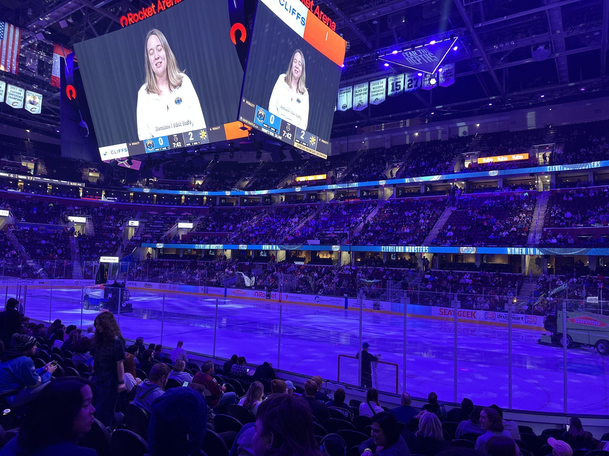 Real Fan View taken from Section 118 at Rocket Arena by Shonna M