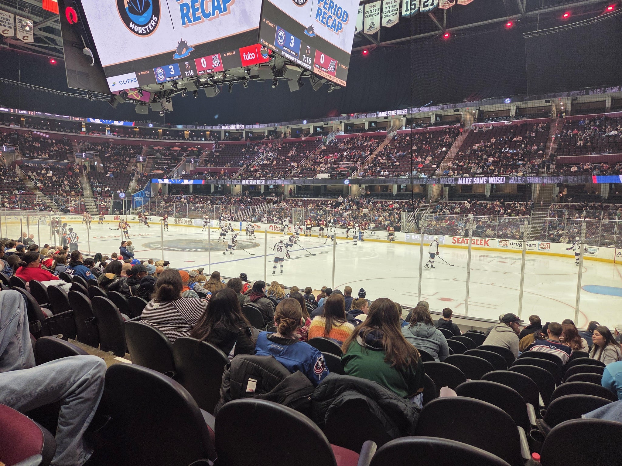 Real Fan View taken from Section 118 at Rocket Arena by Ashley G