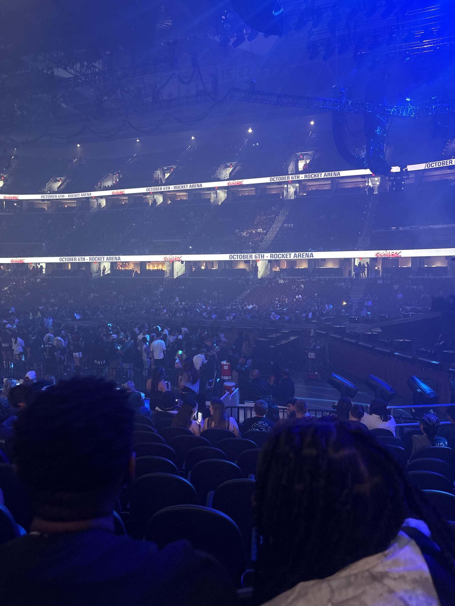 Real Fan View taken from Section 118 at Rocket Arena by Scarlett H