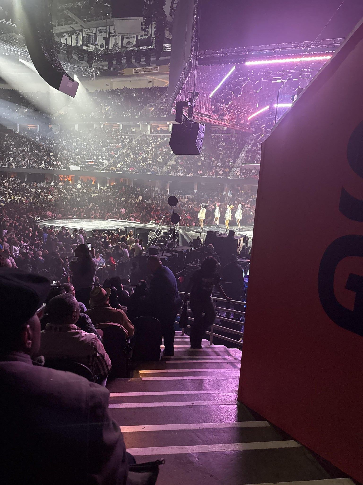 Real Fan View taken from Section 118 at Rocket Arena by Yvette J