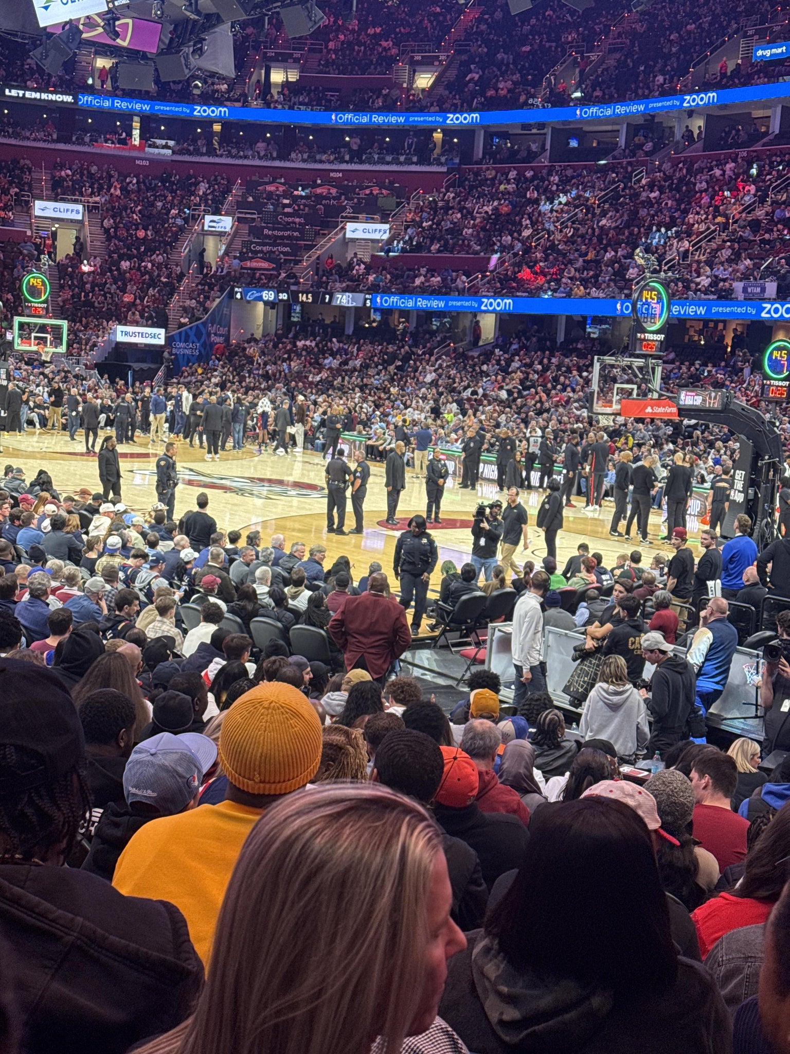 Real Fan View taken from Section 118 at Rocket Arena by Parrece T
