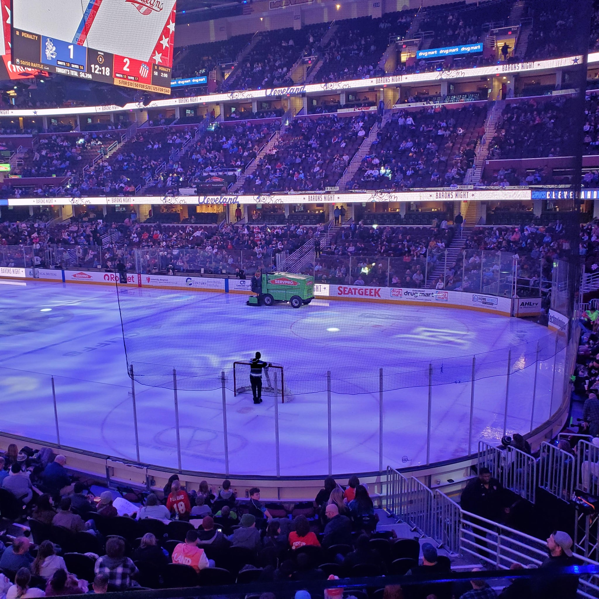 Real Fan View taken from Section 118 at Rocket Arena by Michael S